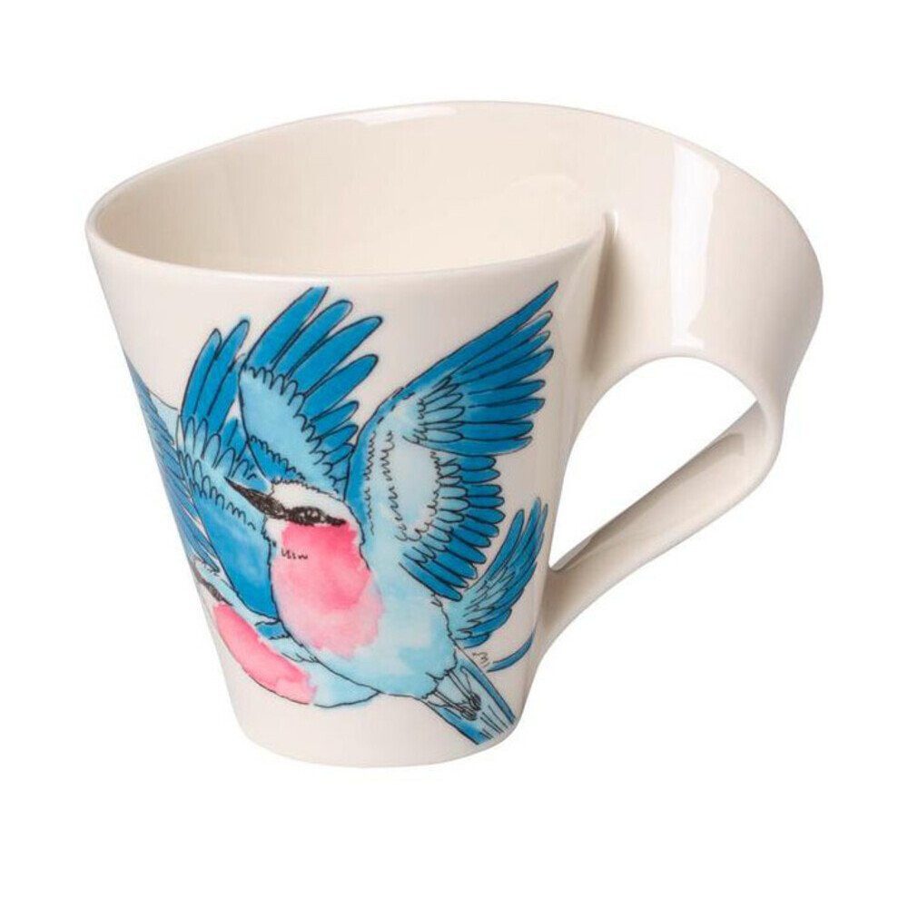 Villeroy & Boch Becher Henkelbecher 0,24 l NewWave Caffè Lilac Breasted Roller, 1-tlg., Premium Porcelain, Henkelbecher, 0,24 l, Premium Porcelain