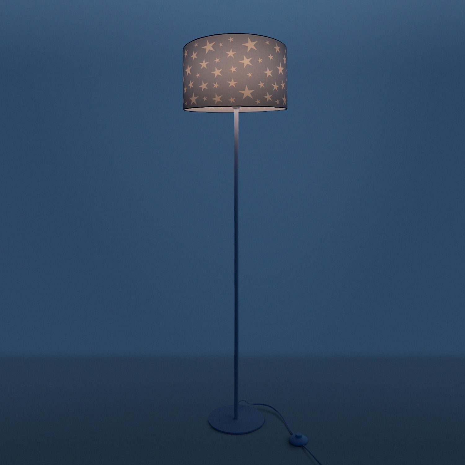 Paco Home Stehlampe Capri 315, ohne Leuchtmittel, Kinderlampe LED  Kinderzimmer, Sternen-Motiv, Deko Stehleuchte E27