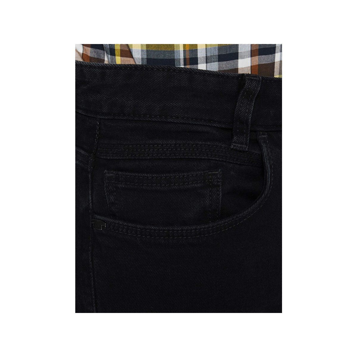 TOM Straight-Jeans schwarz TAILOR (1-tlg) regular