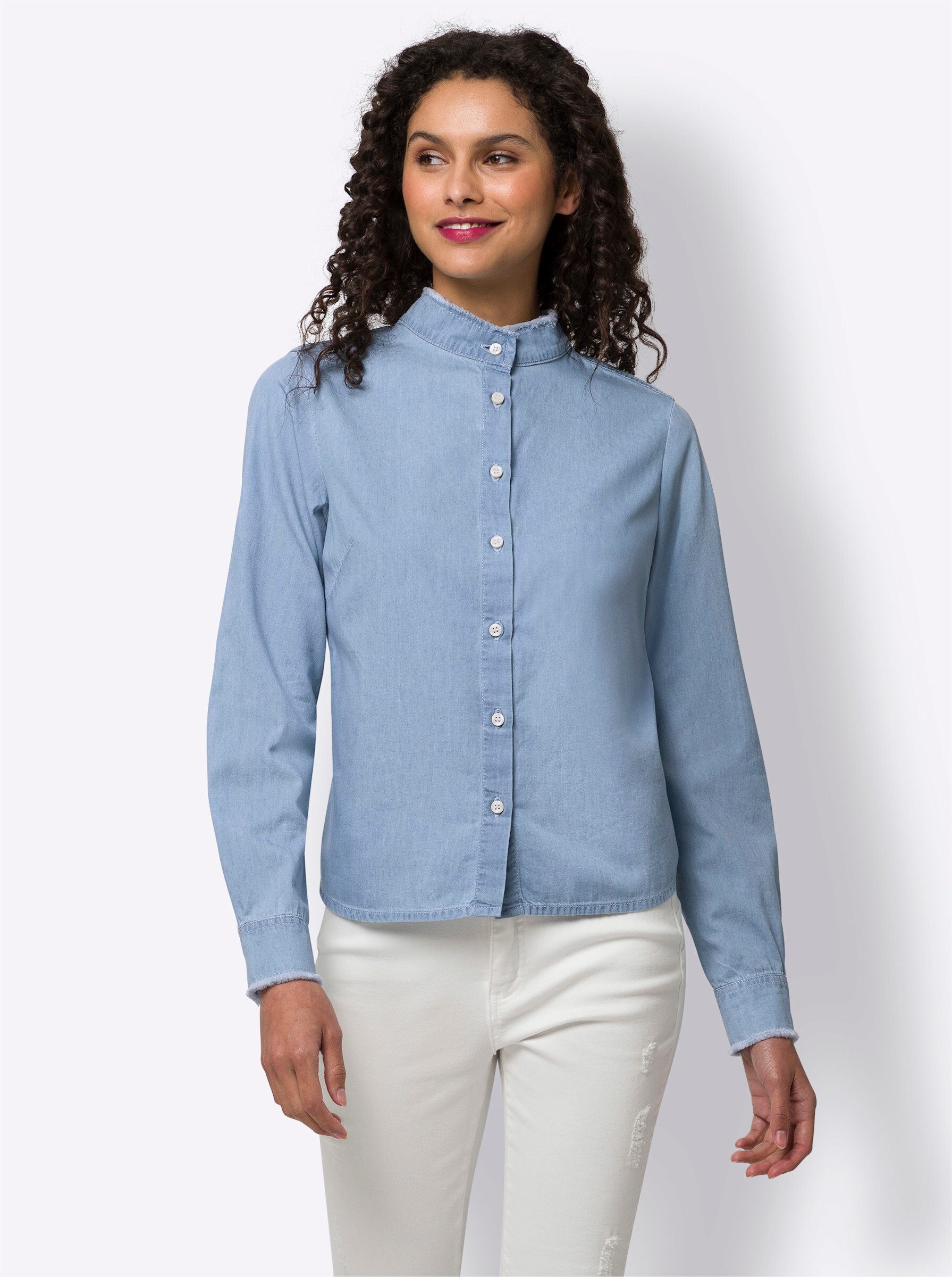 heine Klassische Bluse Baumwollbluse günstig online kaufen