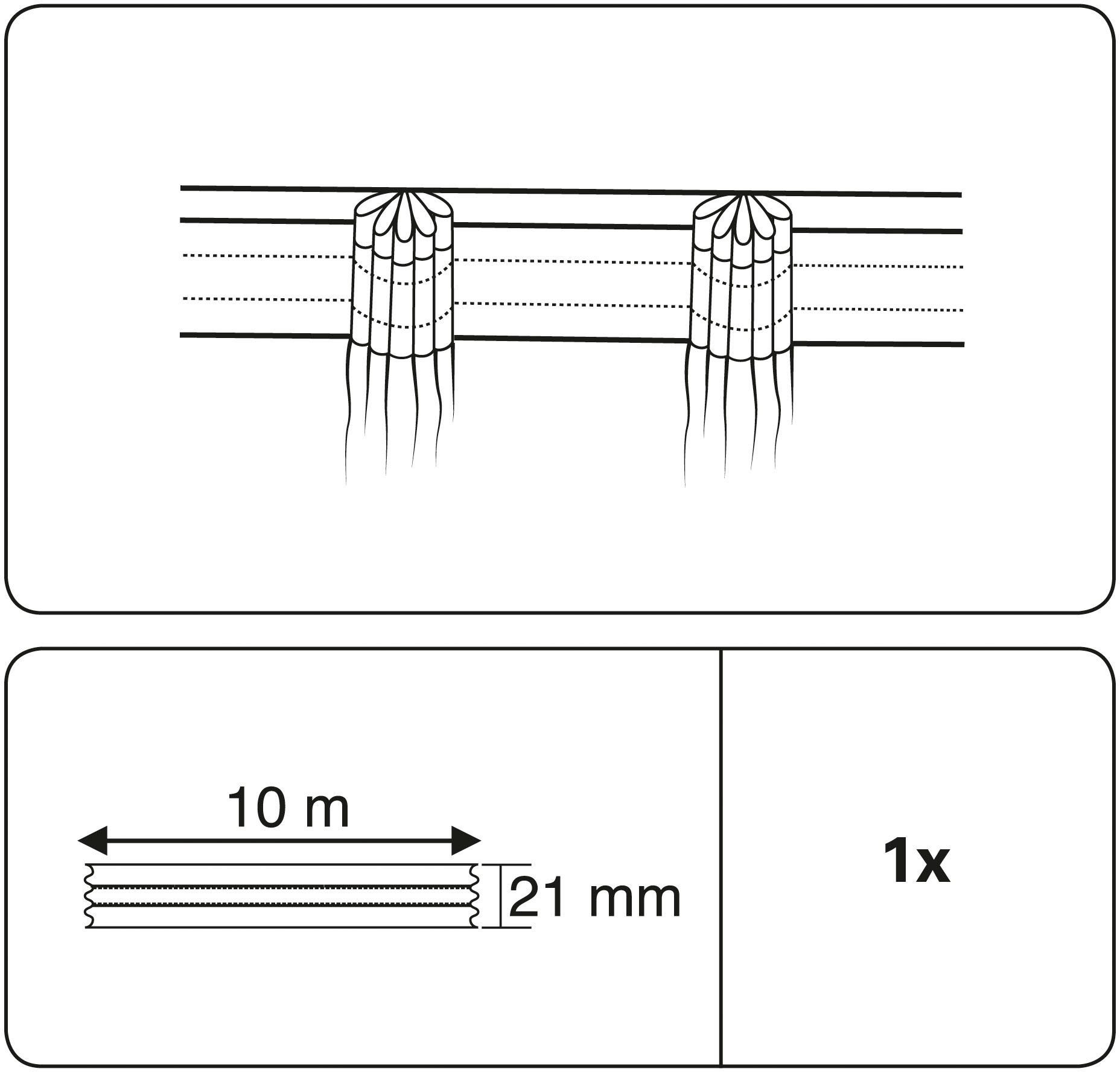 GARDINIA Faltenband 1000, Gardinen, (1-St), Zubehör günstig online kaufen