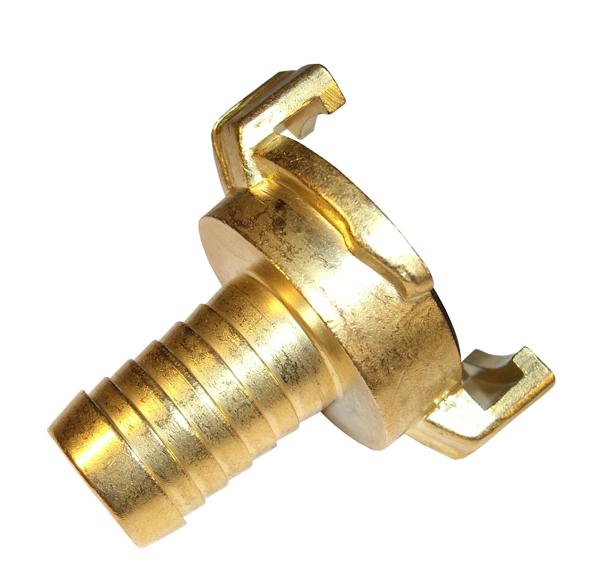 Schlauchkupplung Messing Wasserkupplung mit Schlauchtülle 3/4" - 19mm, Klauenkupplung