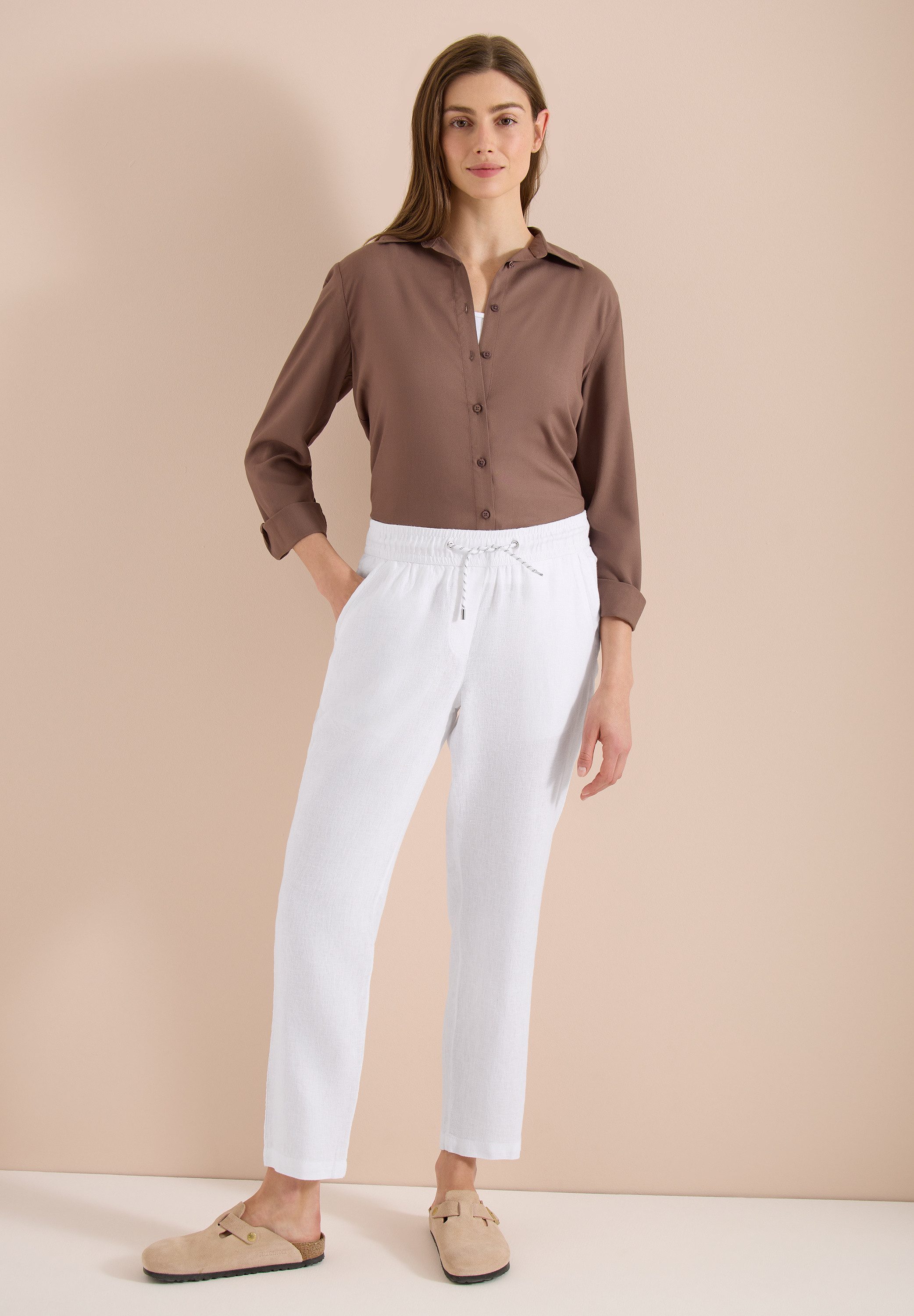 CECIL Jogger Pants aus Leinen