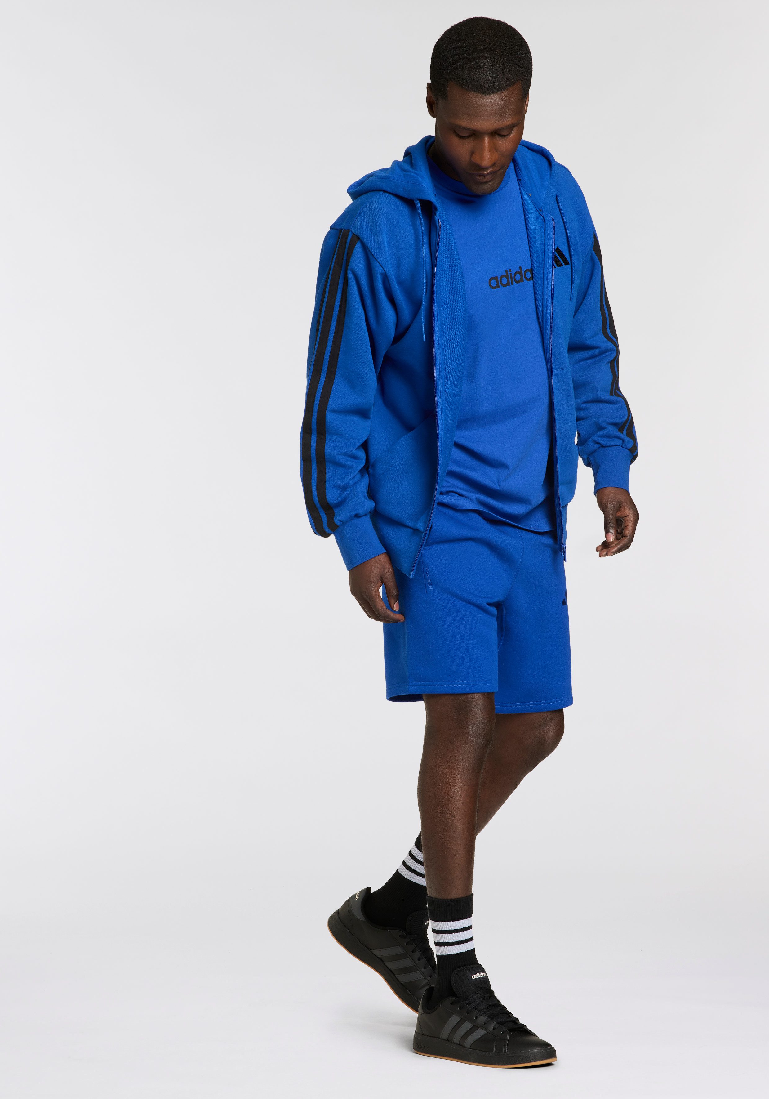 adidas Performance Funktionssocken LOGO, 3 PAAR (3-Paar) für Sport, mit Rippbündchen, aus weichem, stretchigem Baumwollmix