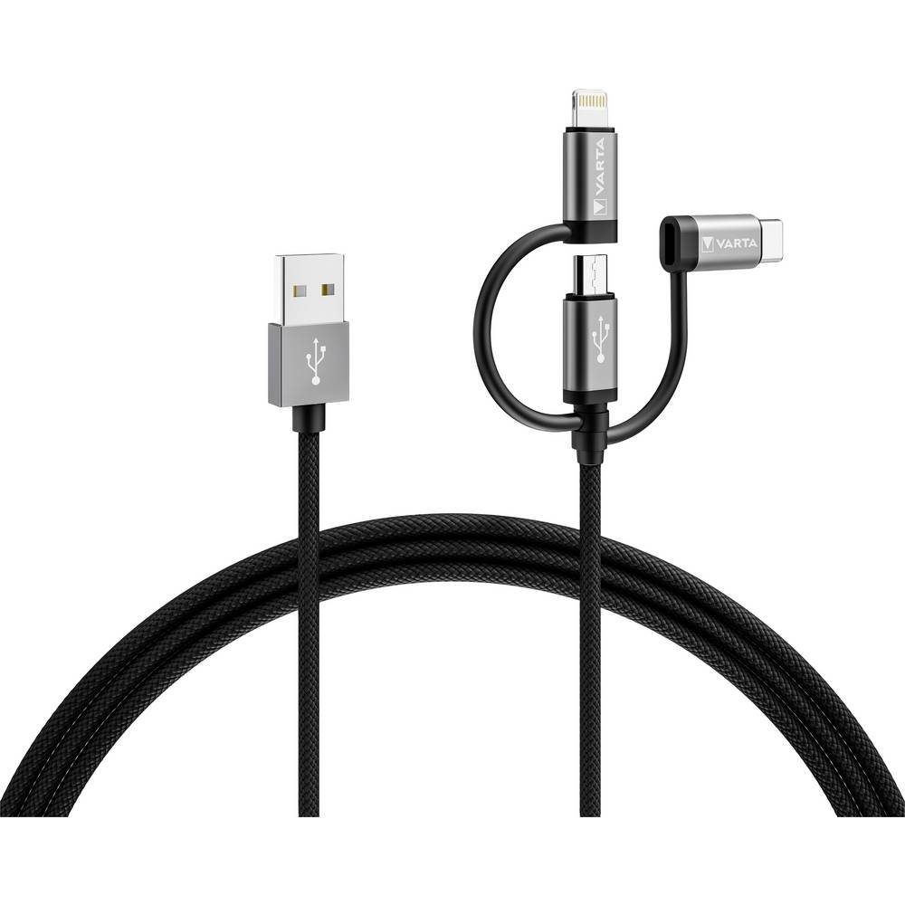 VARTA Speed Charge & Sync cable: 3in1 USB-A to 57937101111 USB-Kabel