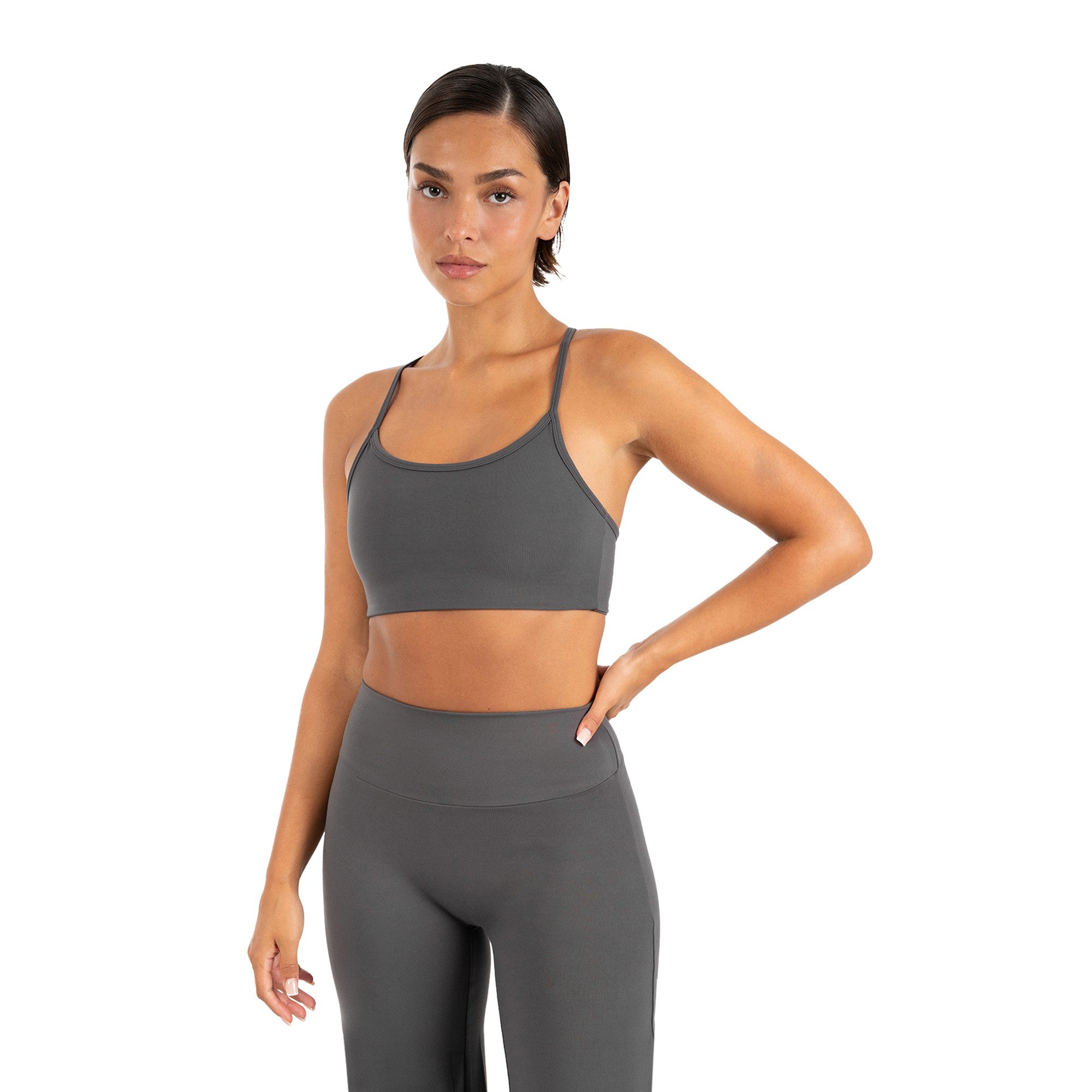 Smilodox Sport-BH Suvi Damen, Bustier, Slim Fit, Fitness Top, Performance Rundhals, Stretch Support, Performance Material, Gym, Yoga