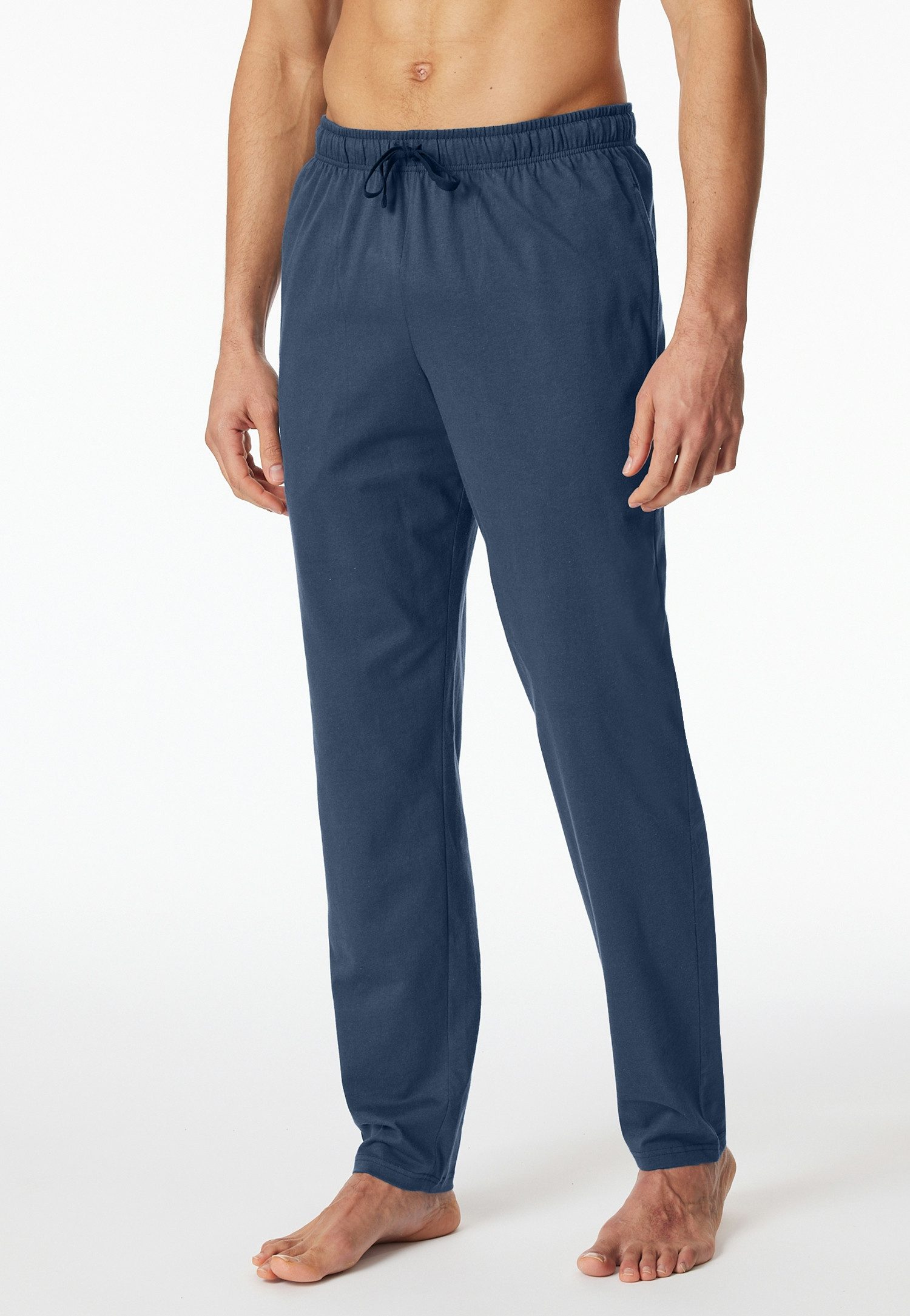 Schiesser Pyjamahose Mix + Relax gestreift, seitliche Taschen, Bindekordel