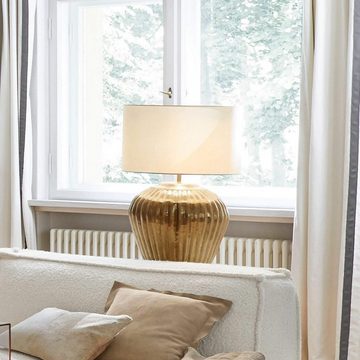 Mirabeau Tischleuchte Tischlampe Fauville gold/creme