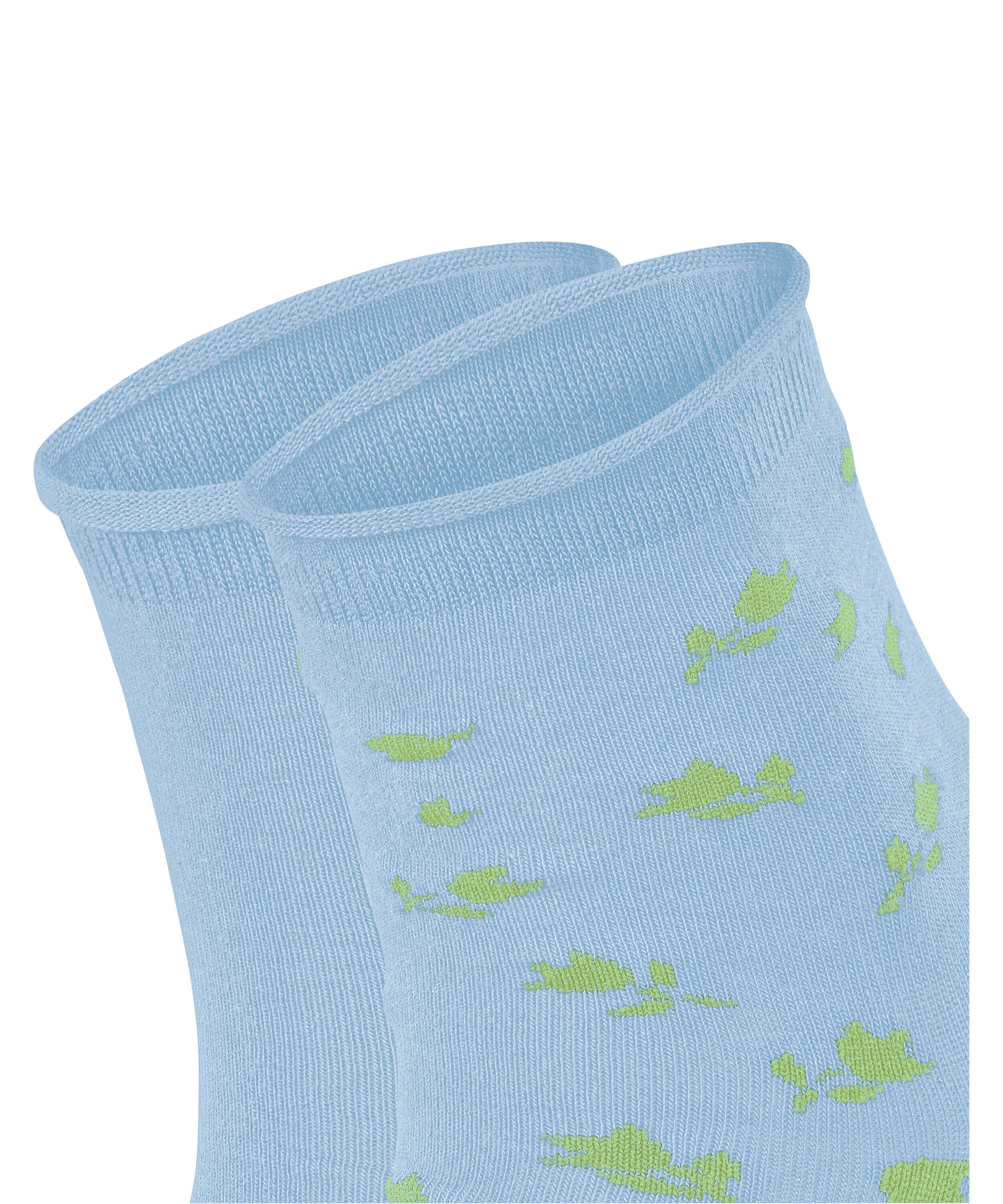 Esprit Kurzsocken Mini Flower 2-Pack Kurzsocken aus Biobaumwolle (2-Paar) aus Biobaumwolle