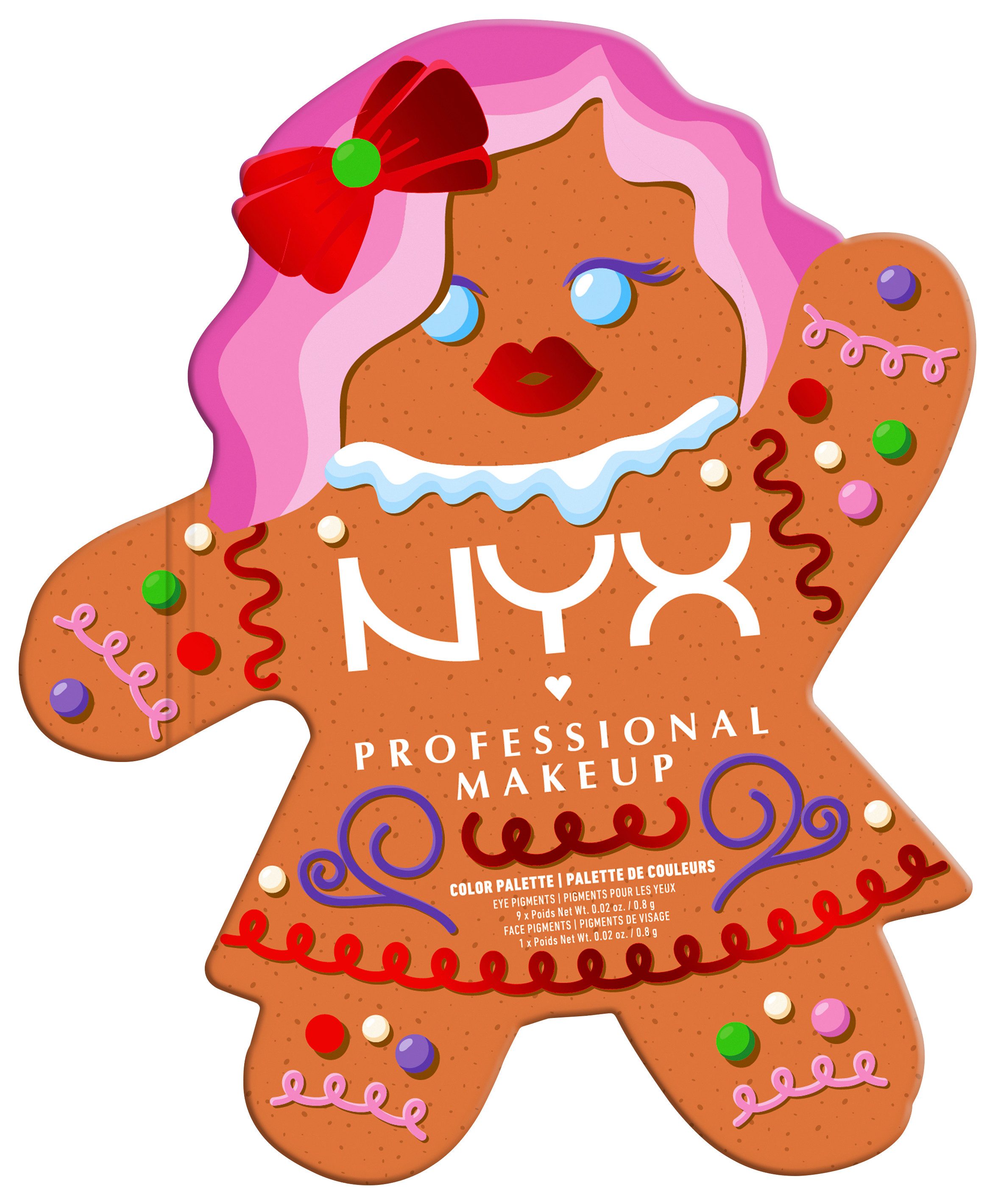 NYX PROFESSIONAL MAKEUP Lidschatten-Palette NYX Professional Makeup Gingerbraddie Palette