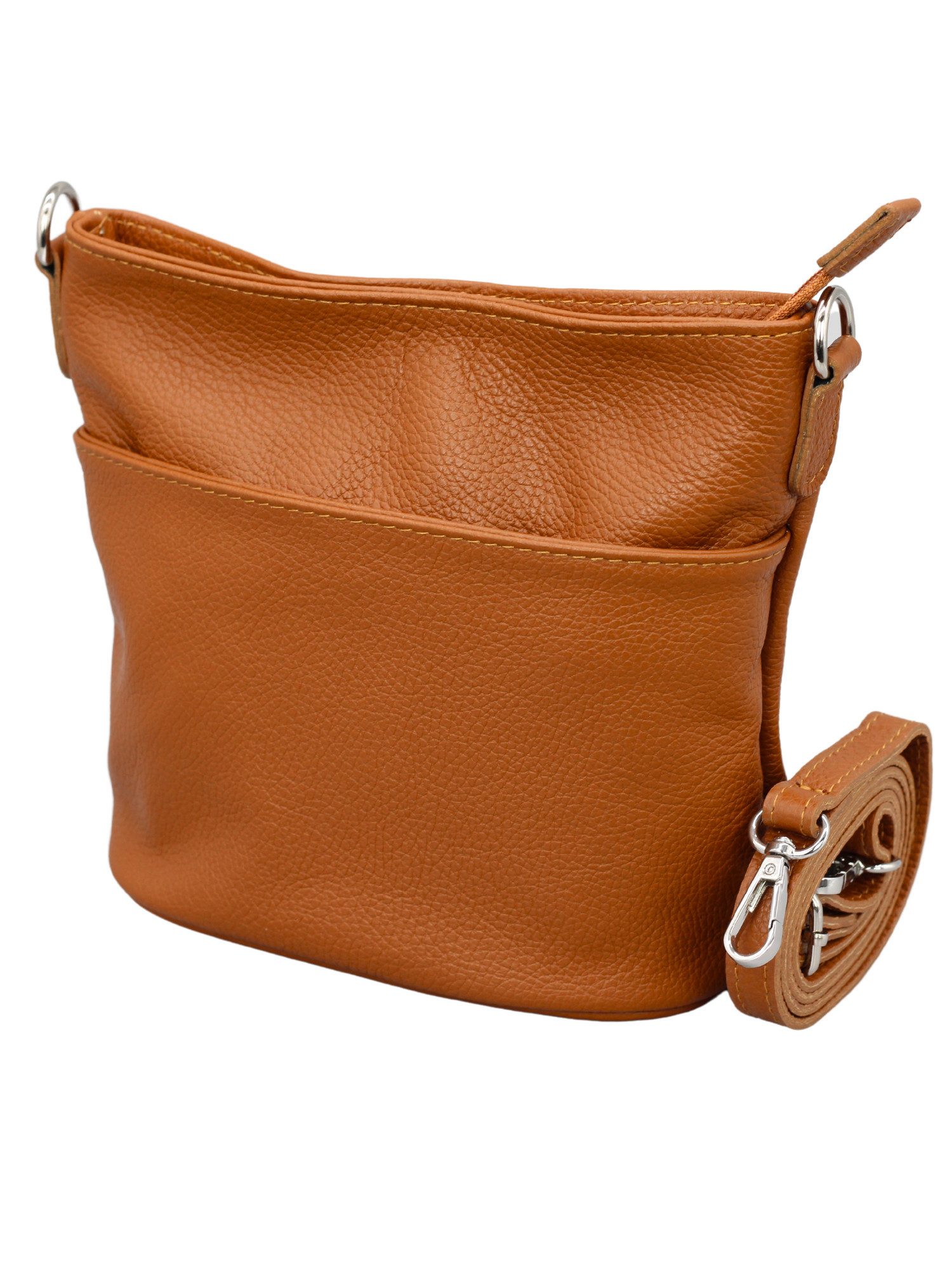 Adel Bags Schultertasche LINA Umhängetasche für Damen, Schultertasche Echtleder Gürteltasche