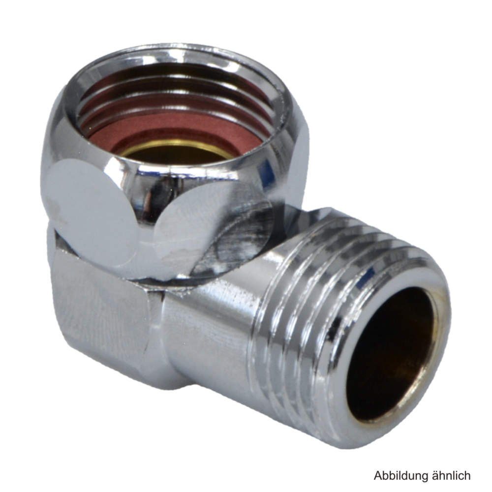 Mora Фурнитура Badarmatur MORA Anschlusswinkel für Brauseschläuche, mit Dichtung, 1/2" x 1/2", 6