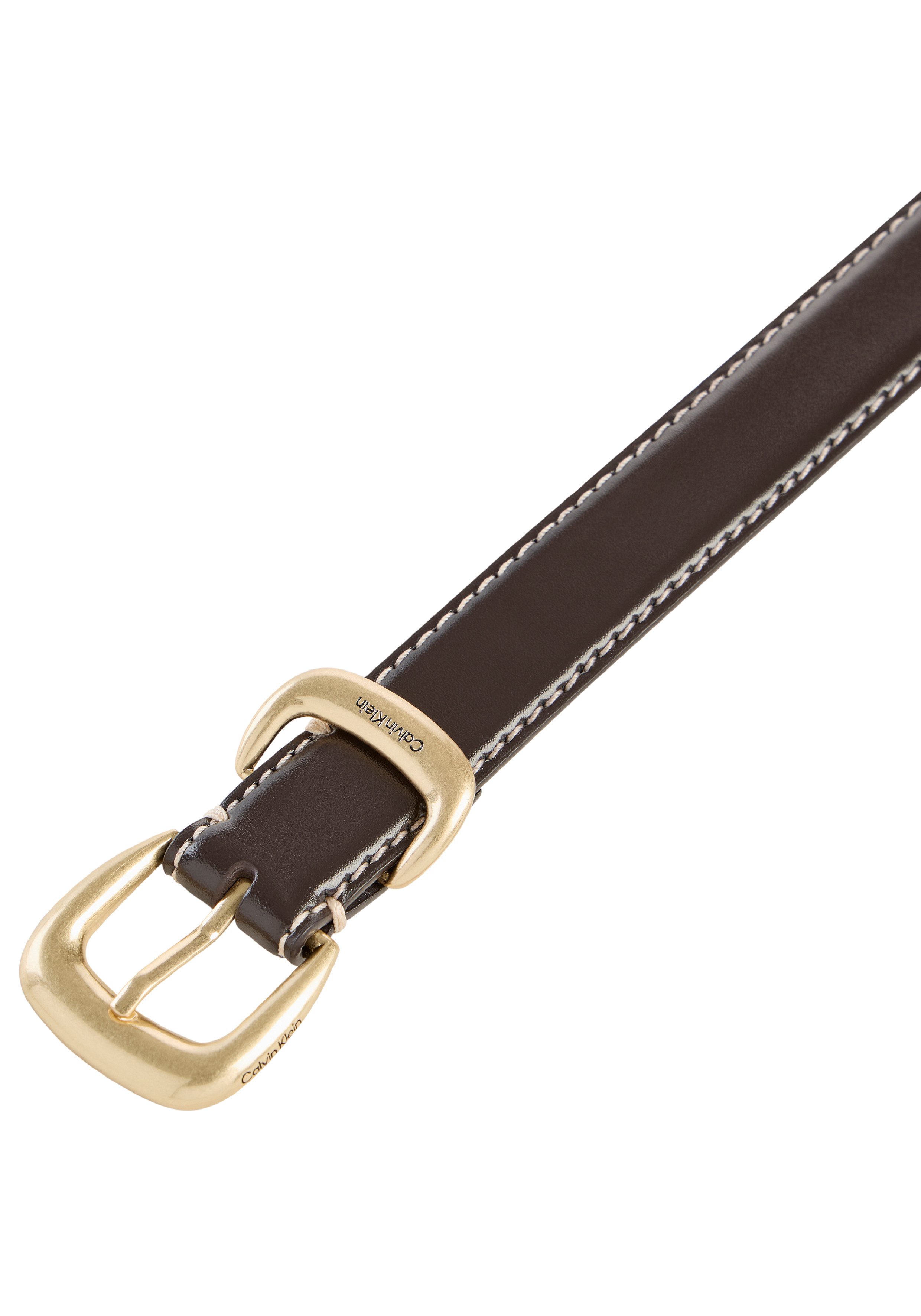 Calvin Klein Ledergürtel 2PIECE LOGO 25MM Metallschließe, Größenverstellbar