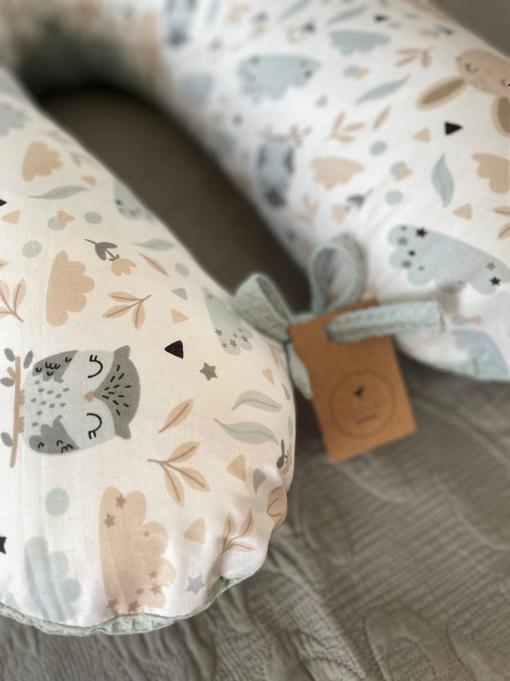 Loolay Stillkissen WAFFELPIQUE HASE Kissen Seitenschläferkissen günstig online kaufen