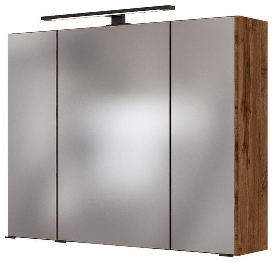 HELD MÖBEL Spiegelschrank »Luena«, Breite: 80 cm, mit LED-Beleuchtung