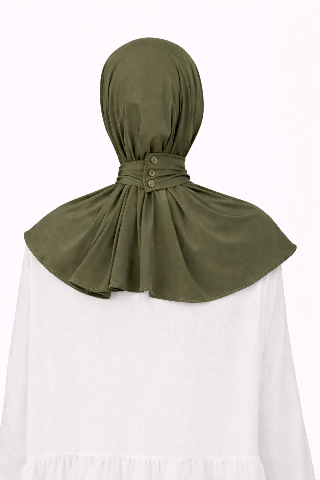 Aymasal Hijab Sofort-Jersey-Hijab (Einzelartikel, 1x Sofort-Hijab) Sofort-Hijab, Mit knöpfen an der Hinterseite