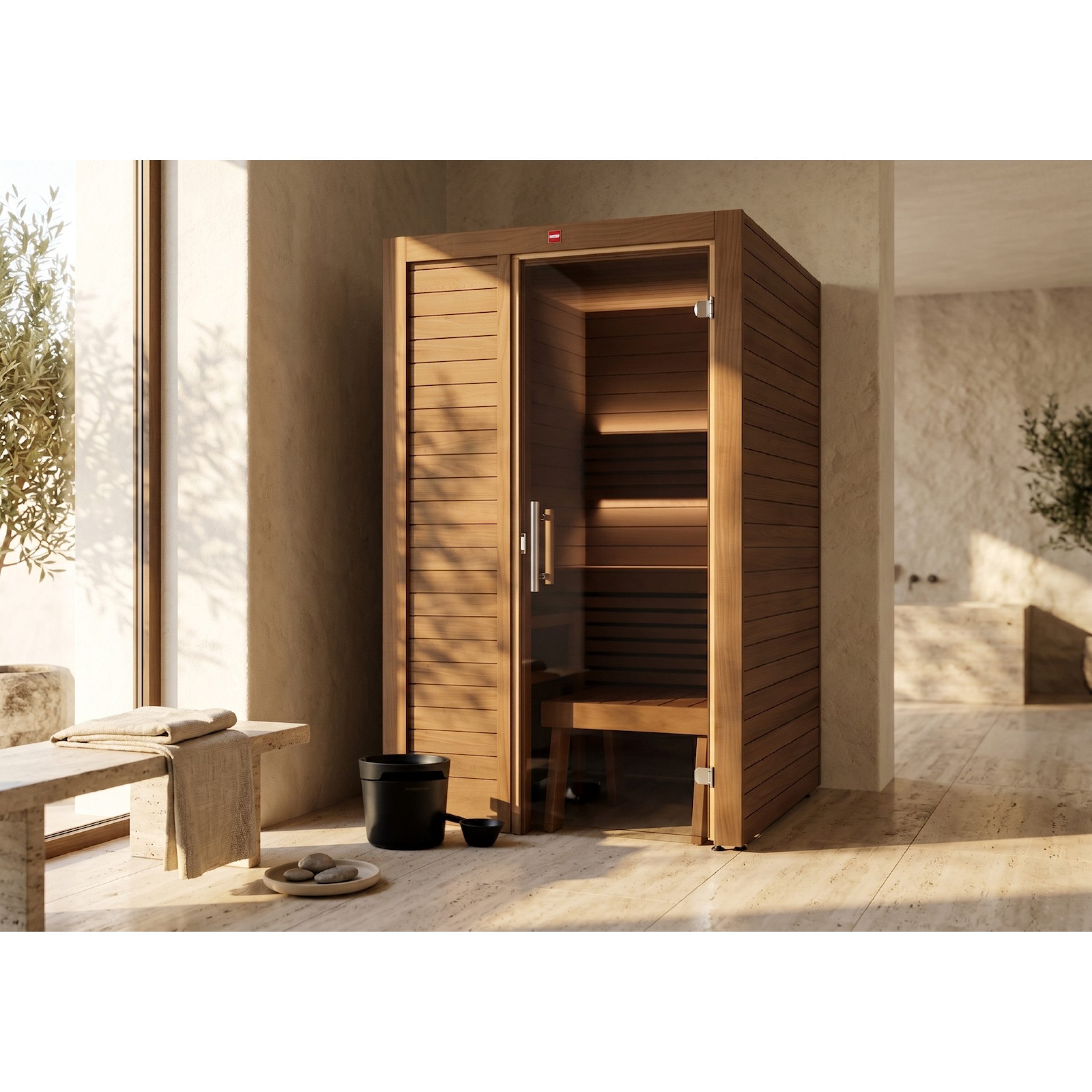 HARVIA Sauna Harvia Utu Small Saunakabine Design-Sauna aus Thermo-Espe