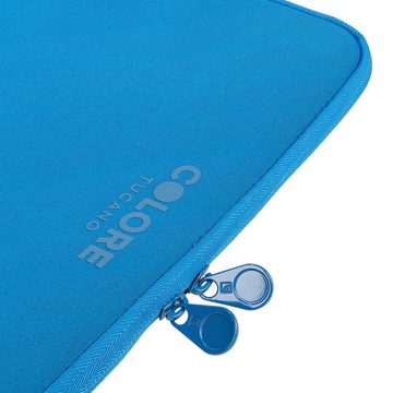 Tucano Laptop-Hülle Second Skin Colore, Neopren Schutzhülle, Blau 15 Zoll, Notebooks von 15 - 16 Zoll