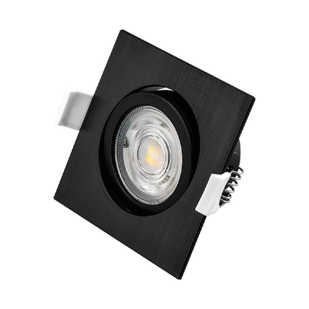 Schwenkbar 7W Ø70mm Braytron Einbauleuchte Schwarz 670 Spot SQR G1 Lumen Einbauleuchte LED LED