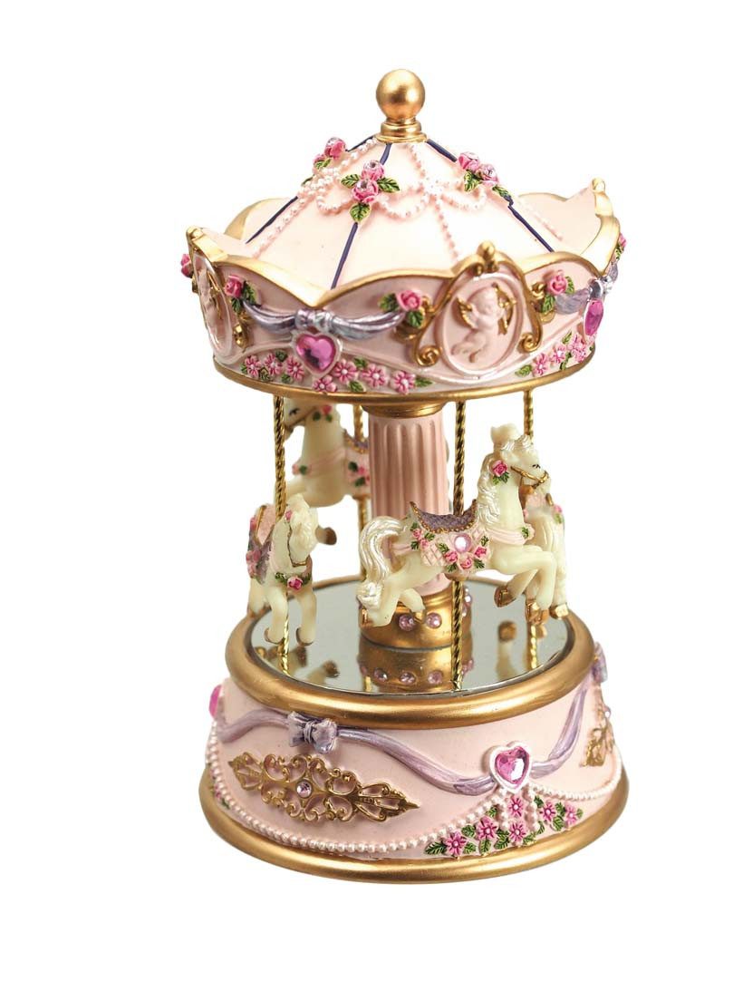 Musicboxworld Spieluhr Karussell rosa