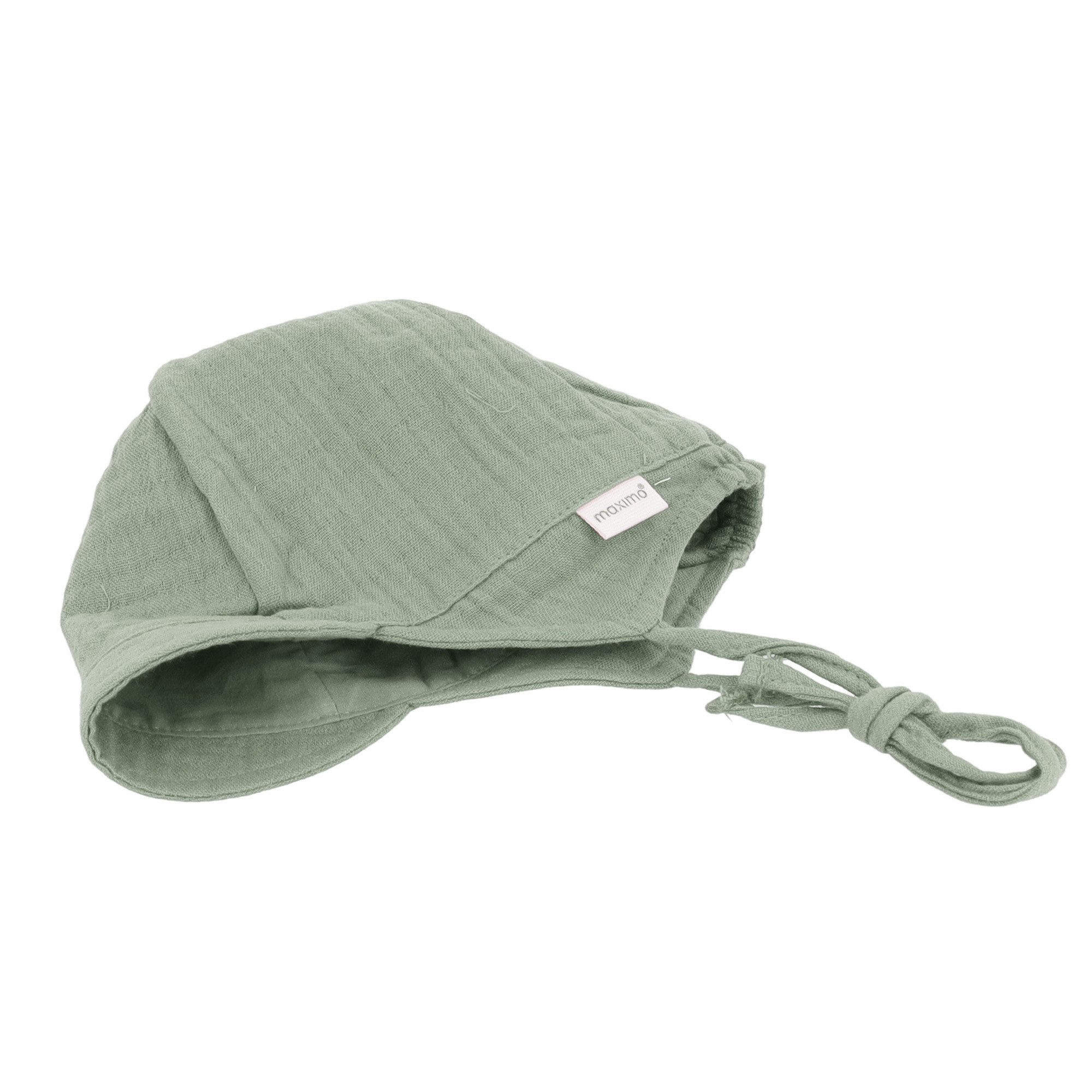 MAXIMO Schirmmütze GOTS BABY-Schildmütze Musselin, Band, Futter, UV (1-St) Musselin – Bild 5 von 5