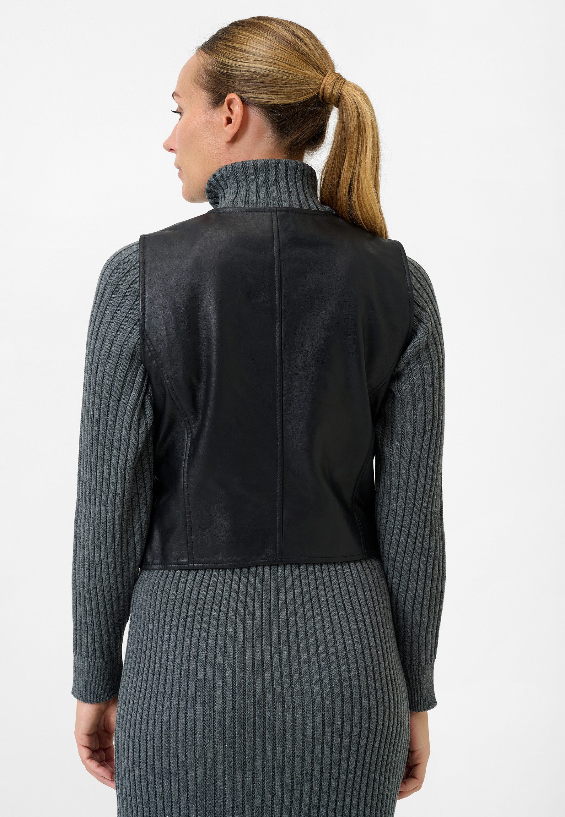 RICANO Lederweste Flavia Lederweste aus Lamm-Nappa-Leder
