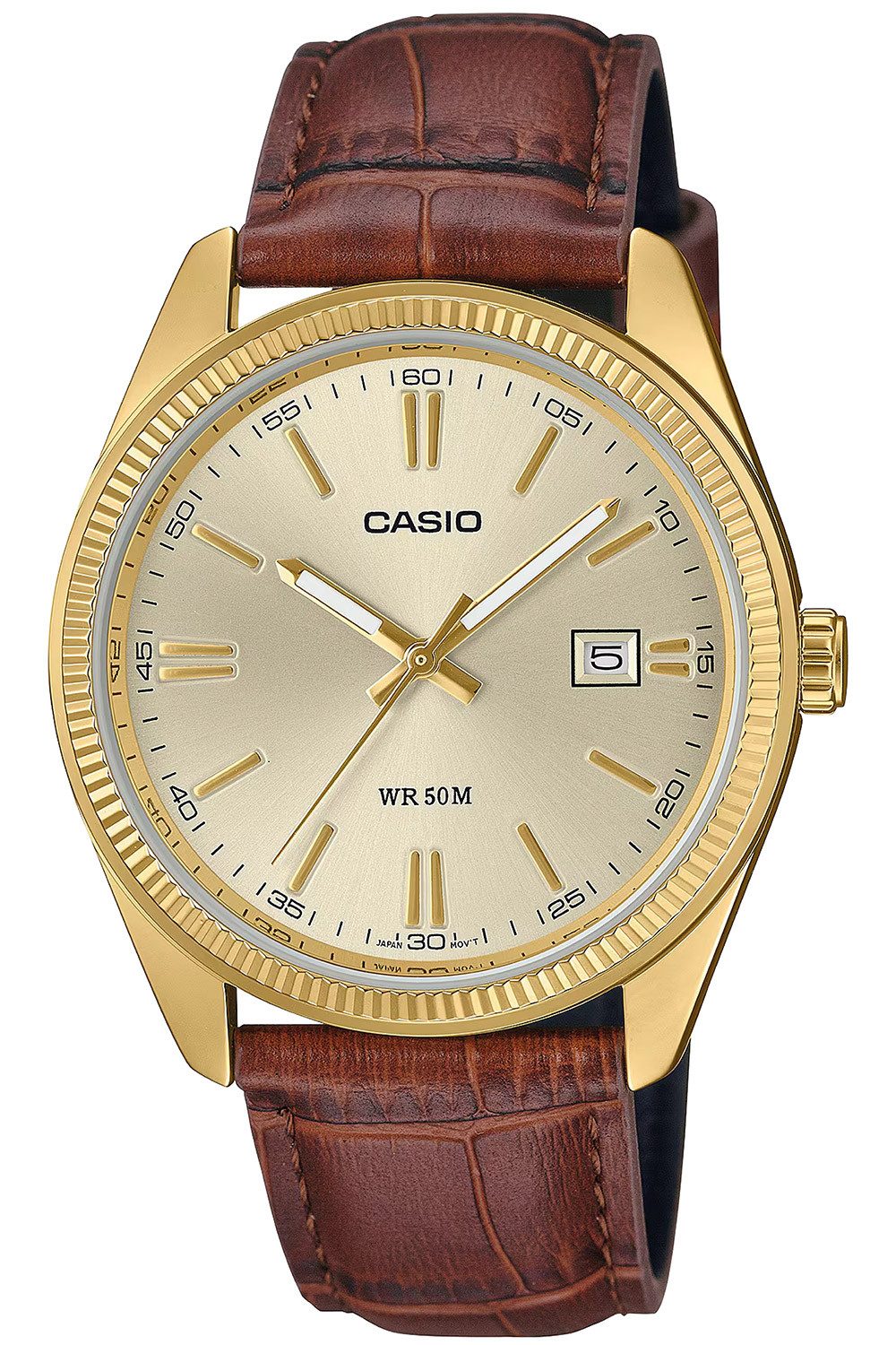 CASIO Quarzuhr Quarz mit Lederband günstig online kaufen