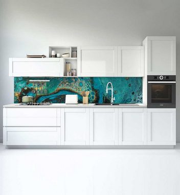 MyMaxxi Dekorationsfolie Küchenrückwand Acrylfarbverlauf selbstklebend Spritzschutz Folie