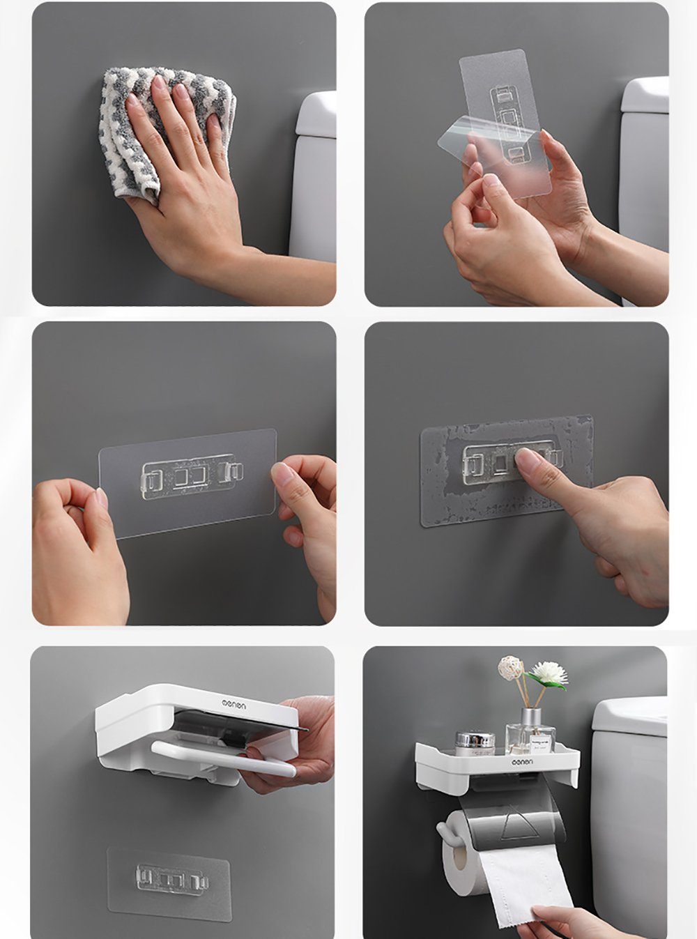 L.Ru Papierhandtuchhalter ohne An Kann Löcher, montierter, verwendet UG Papiertuchspender wasserfester als Wand Handtuchhalter werden (1-tlg), der