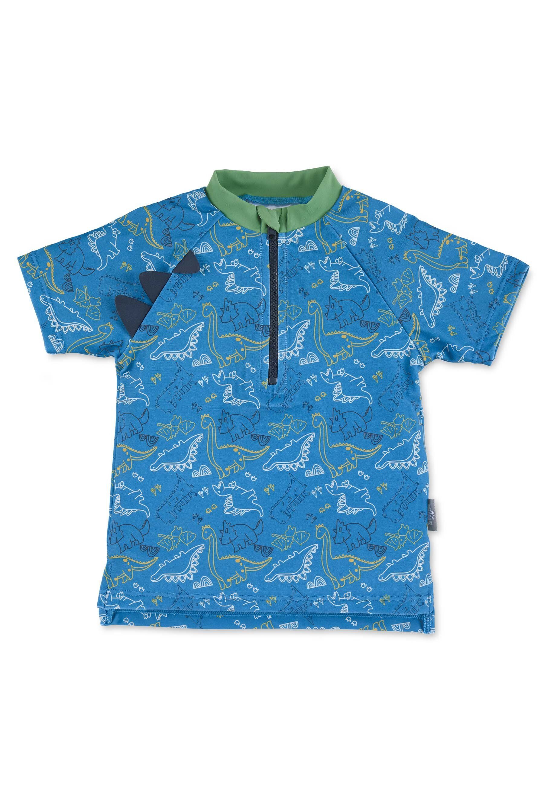 Sterntaler® Schwimmanzug Kurzarm-Schwimmshirt Dino (1-St) Schwimmanzug mit Reißverschluss und Stehkragen, Baby Badeanzug