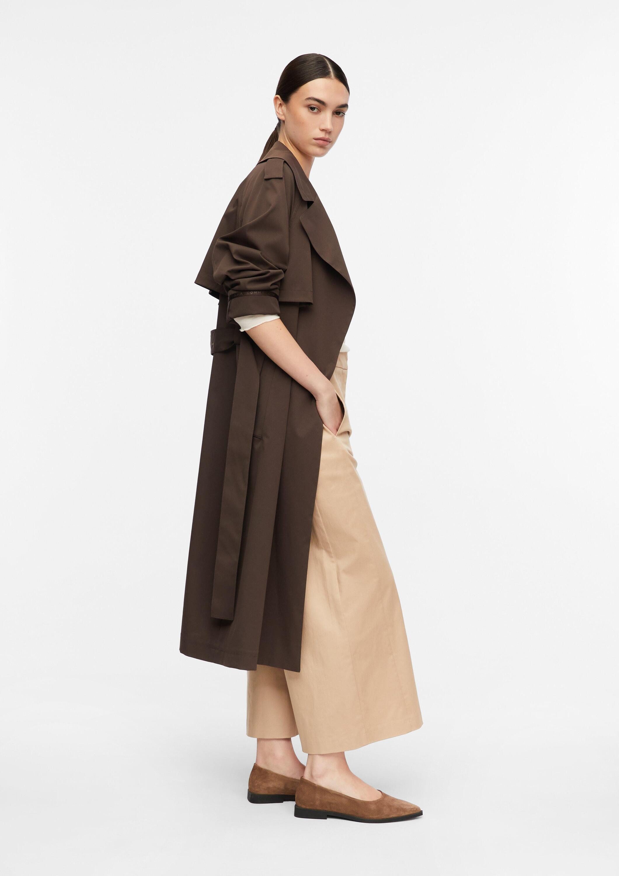 comma Culotte Hose Culotte mit Extra Wide Leg