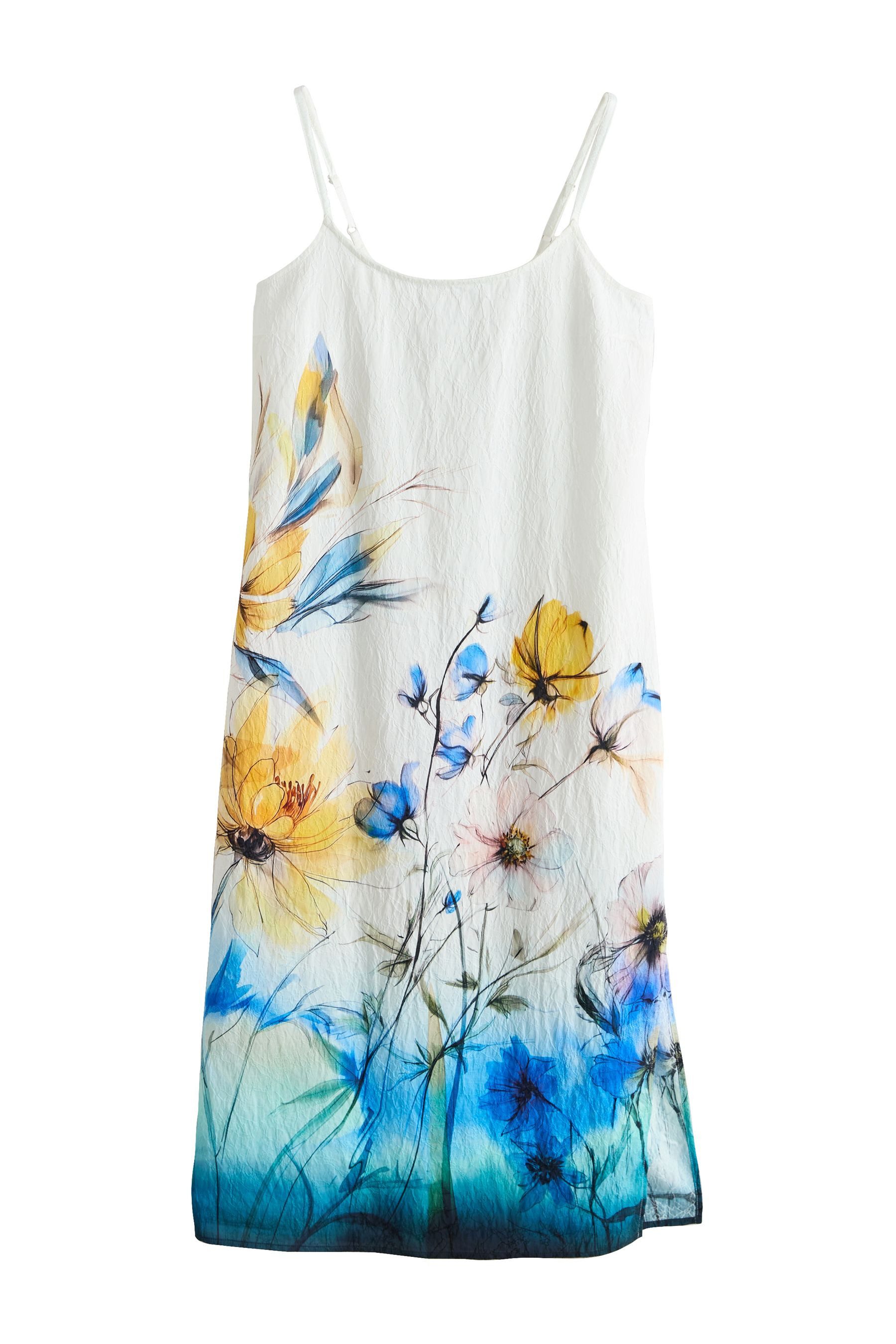 Midikleid Verschlussloses Midi-Sommerkleid