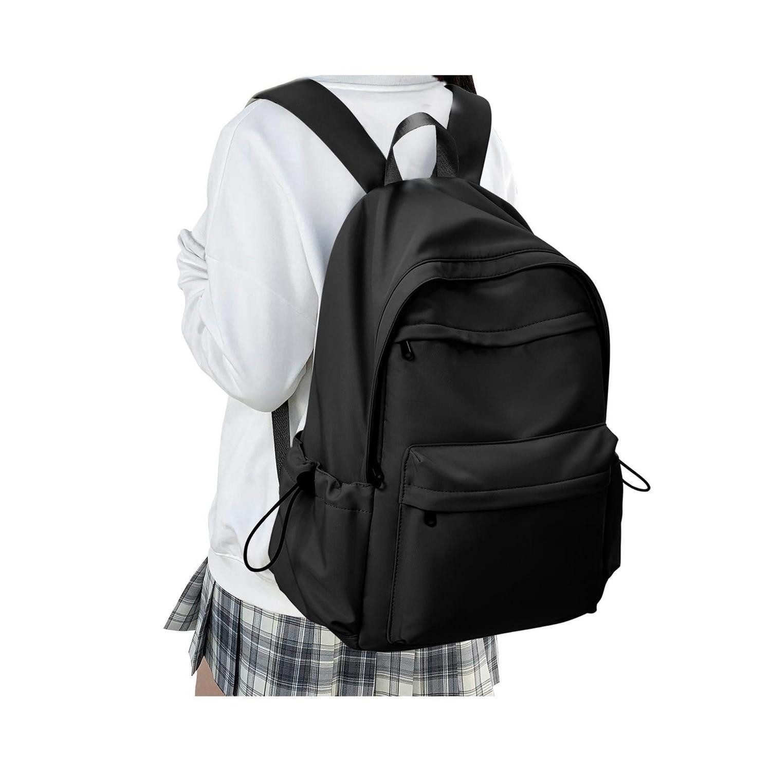 LuxusKollektion Schulrucksack Schulrucksack Teenager Mädchen Daypack Laptop Rucksack Schwarz