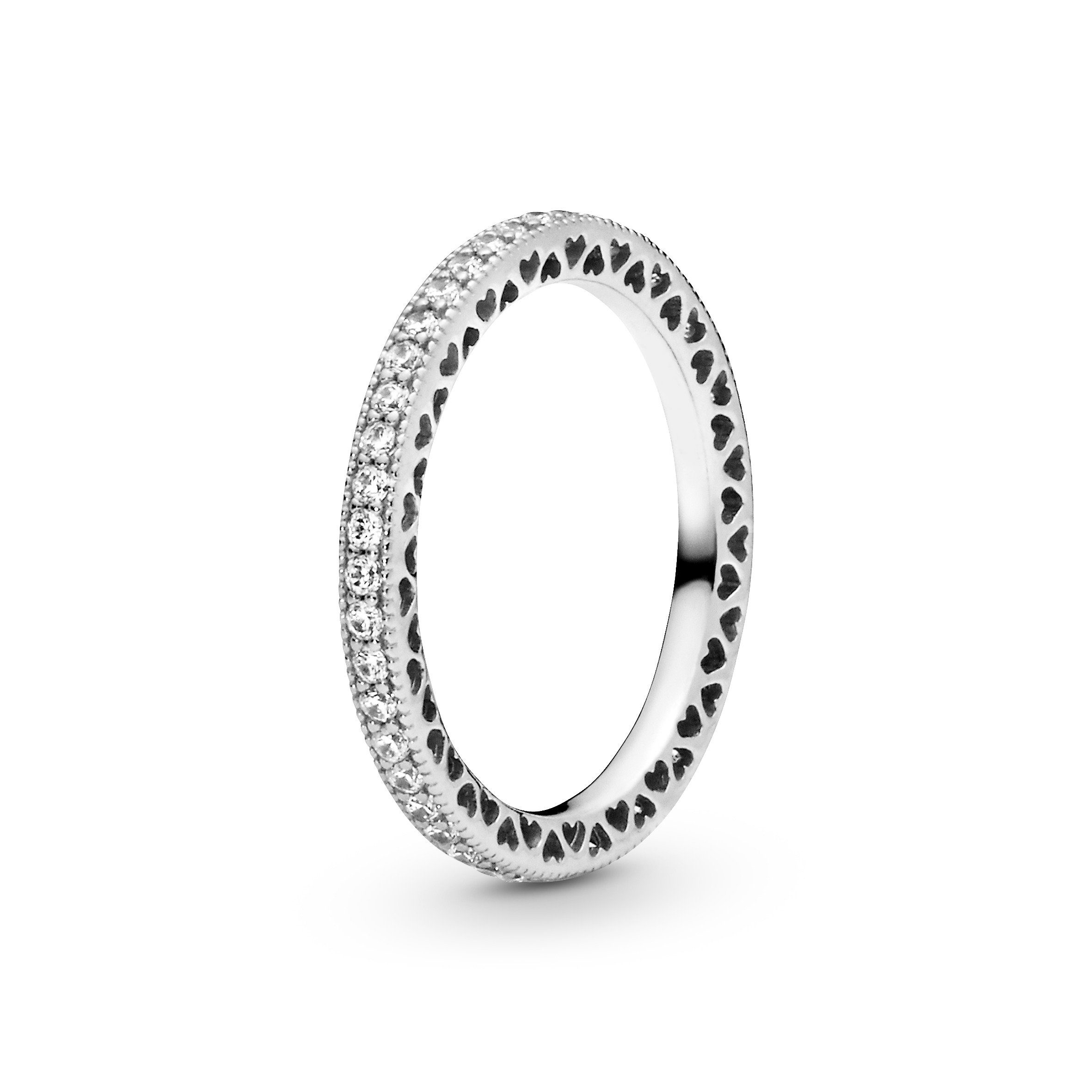 Silberring Pandora Funkel und Herzen Ring 190963CZ-60