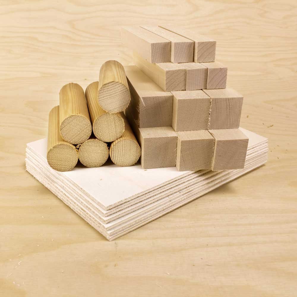 Die Werkkiste Bastelnaturmaterial Die Werkkiste - Material (groß) für Playmake und Unimat