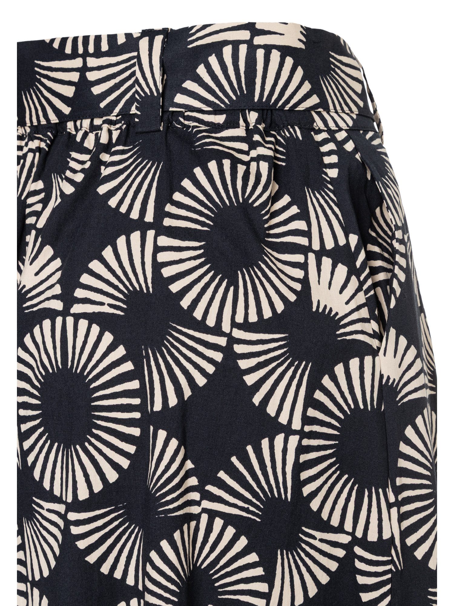 MORE&MORE A-Linien-Rock Baumwollrock mit Print