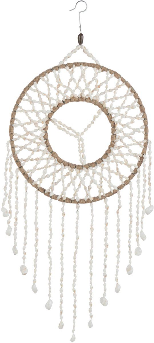 J-line Traumfänger Traumfänger Mandala Muschel Weiß Groß (1 St)