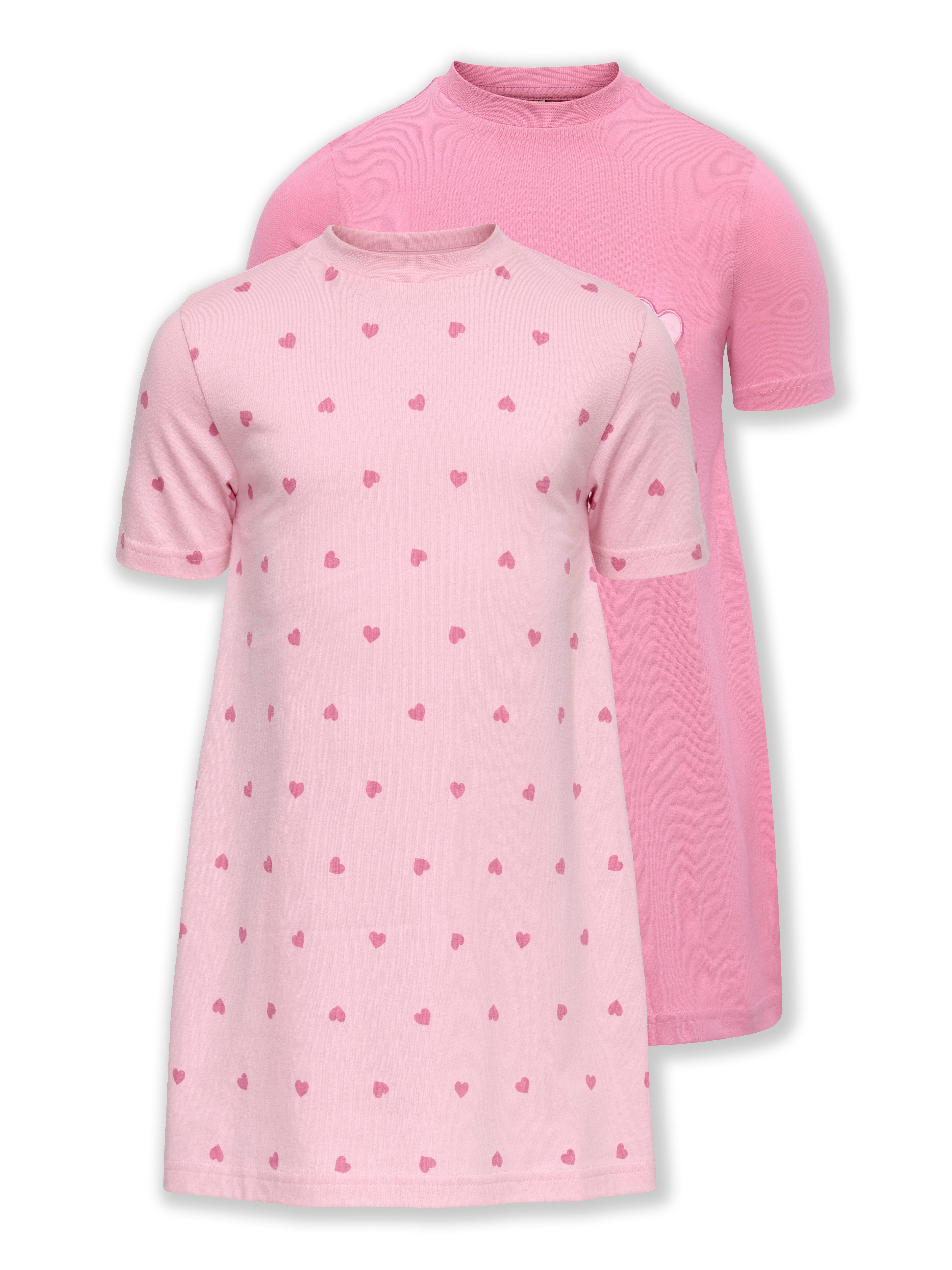 KIDS ONLY Nachthemd KMGRILA 2-P SS NIGHTWEAR DRESS JRS (Packung, 2-tlg)
