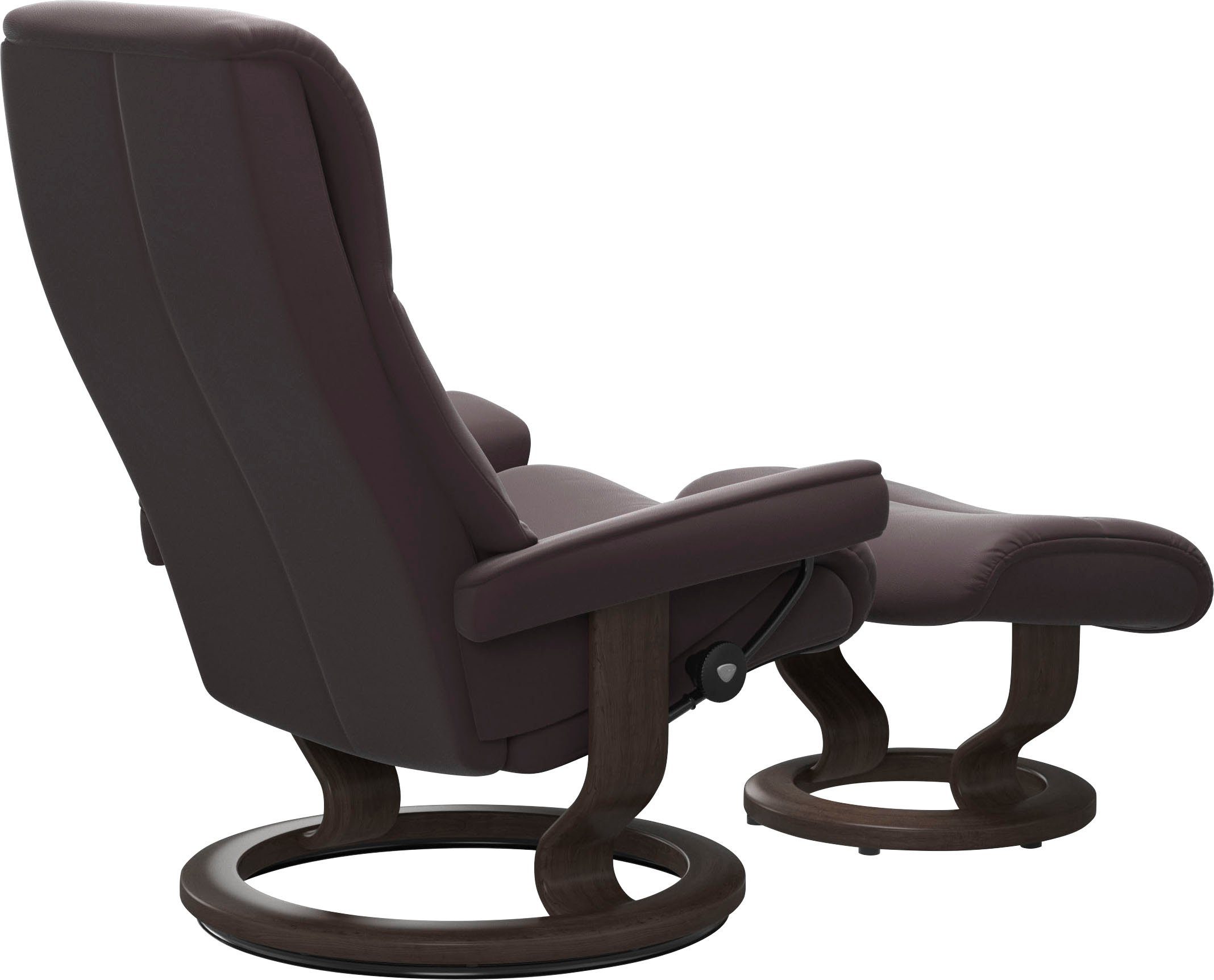 mit Base, Stressless® S,Gestell Größe View, Wenge Classic Relaxsessel