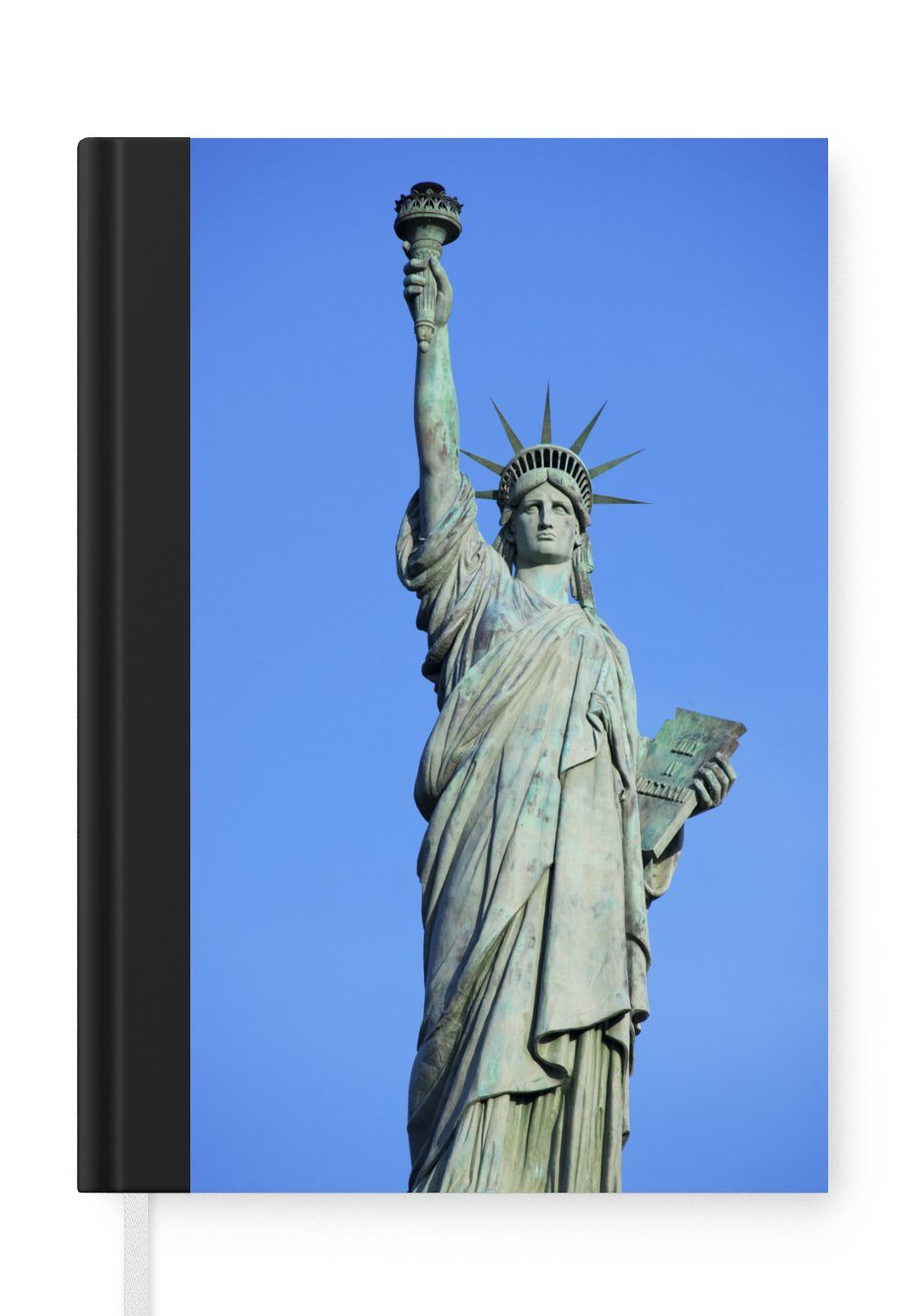 MuchoWow Notizbuch Amerika - Freiheitsstatue - New York, Journal, Merkzettel, Tagebuch, Notizheft, A5, 98 Seiten, Haushaltsbuch