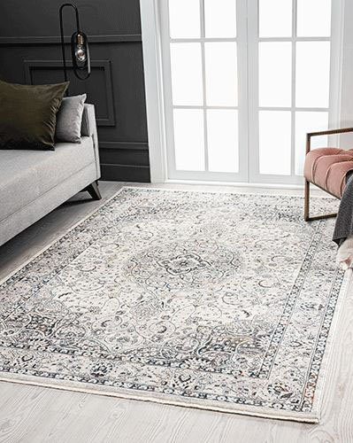 Teppich Almeras 23634, merinos, rechteckig, Höhe: 8 mm, Orient Ornament  Optik, Kurzflor, Fußbodenheizung geeignet