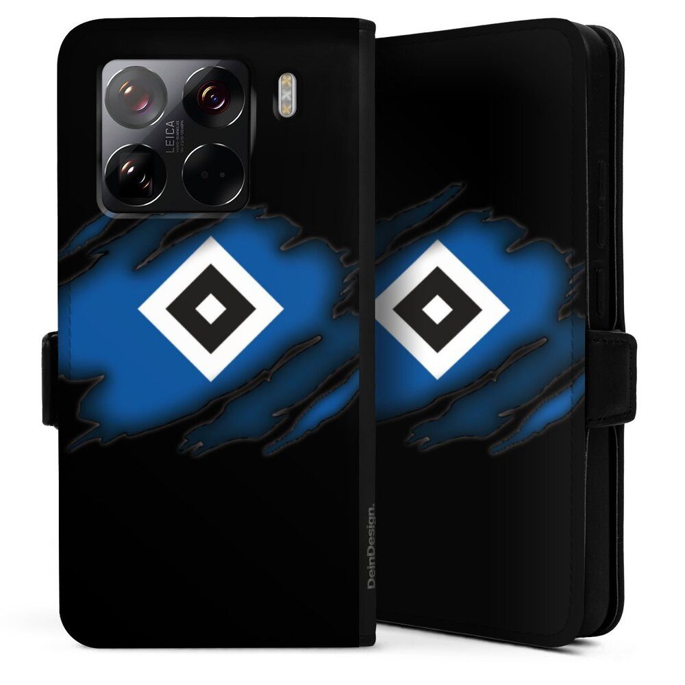 DeinDesign Handyhülle Hamburger SV HSV Offizielles Lizenzprodukt HSV Scratch, Xiaomi 15 5G Hülle Handy Flip Case Wallet Cover Handytasche Leder