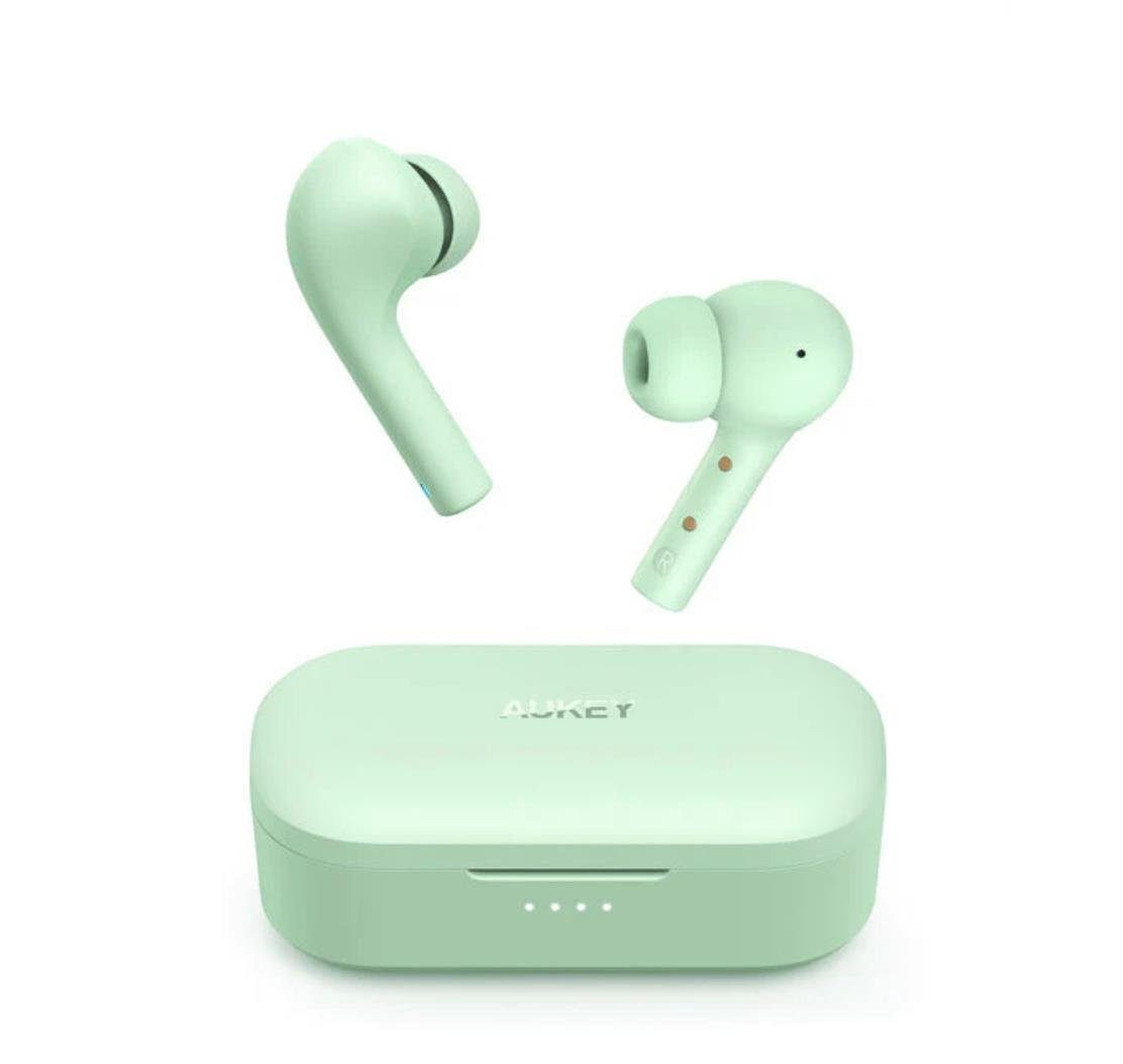 Grün Bluetooth-Kopfhörer Spielzeit, Ohrhörer True 35 Wireless AUKEY Ep-T21S Stunden Aukey