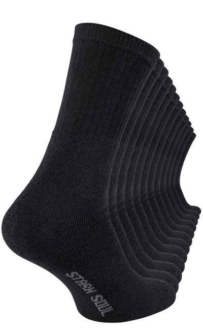 Stark Soul® Socken »Frotteesocken« (12-Paar) mit extra breitem Rippbund