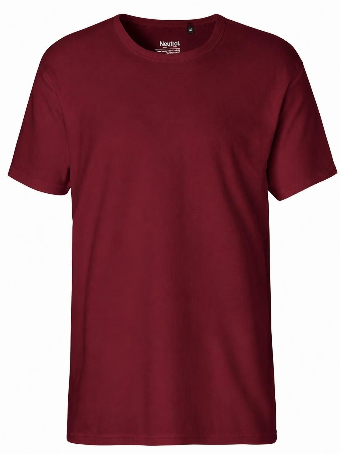 Neutral Rundhalsshirt Herren Interlock T-Shirt / 100% Fairtrade Baumwolle