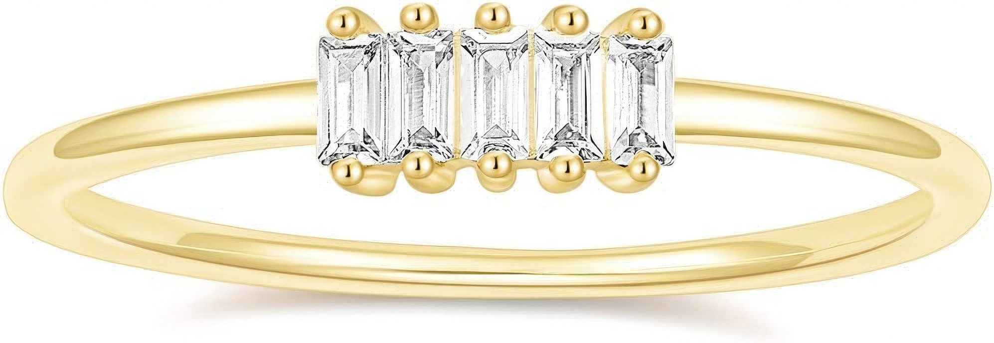 Jumpeak Diamantring Damenring, Verlobungsring, Damenring aus reinem Gold 585, d/e,vvs/vs, Damen allgemeines Geschenk, Geschenk für Schwester