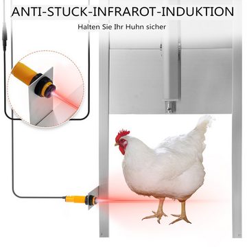 Insma Hühnerstall, Automatisch Hühnertür+Infrarotsensor,Zeitgeber,Lichtsensor