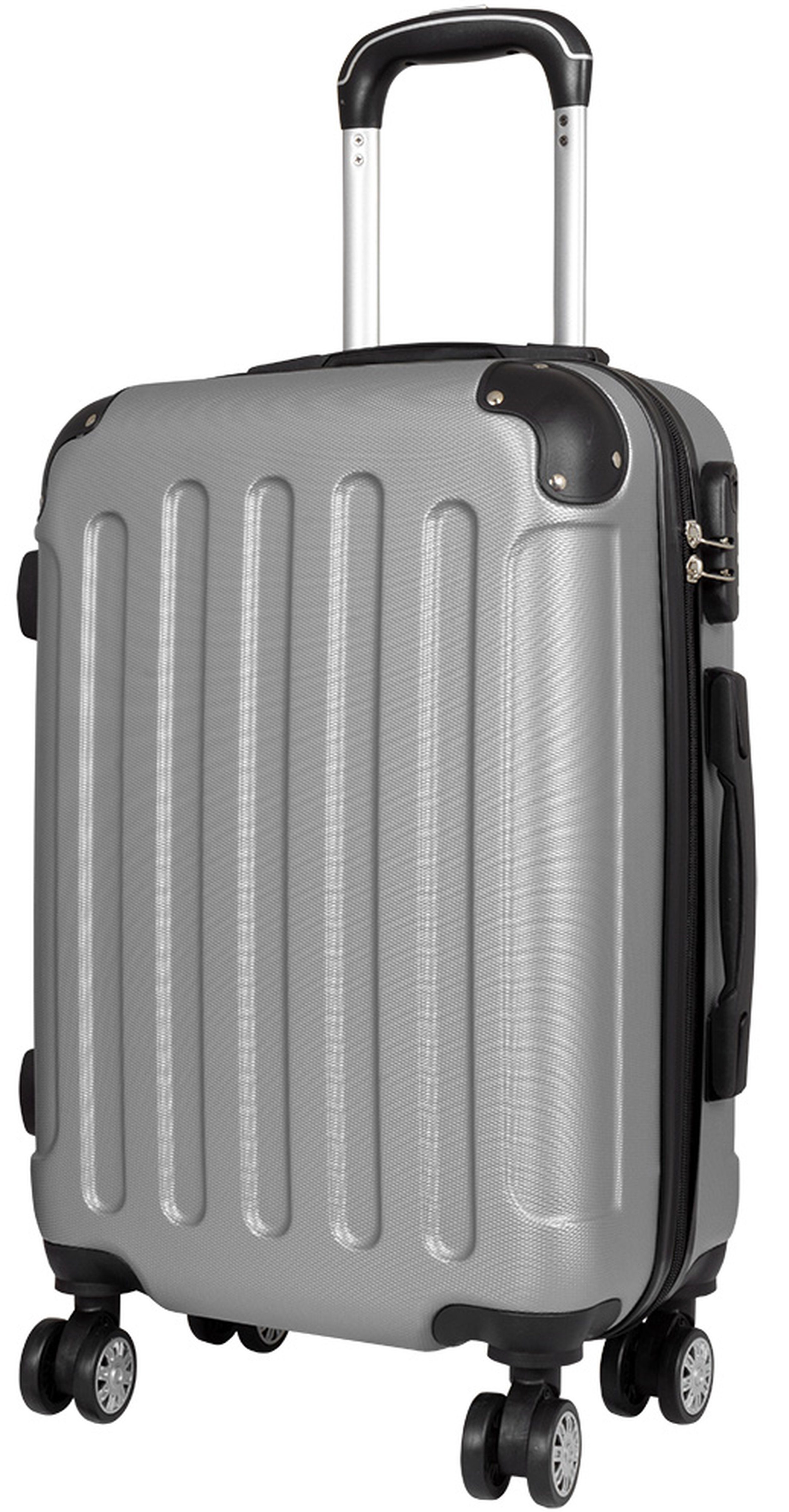 MONOPOL® Trolleyset 4-tlg. - 87-77-67-55cm 4 Rollen - anthrazit, silber, blau, rot