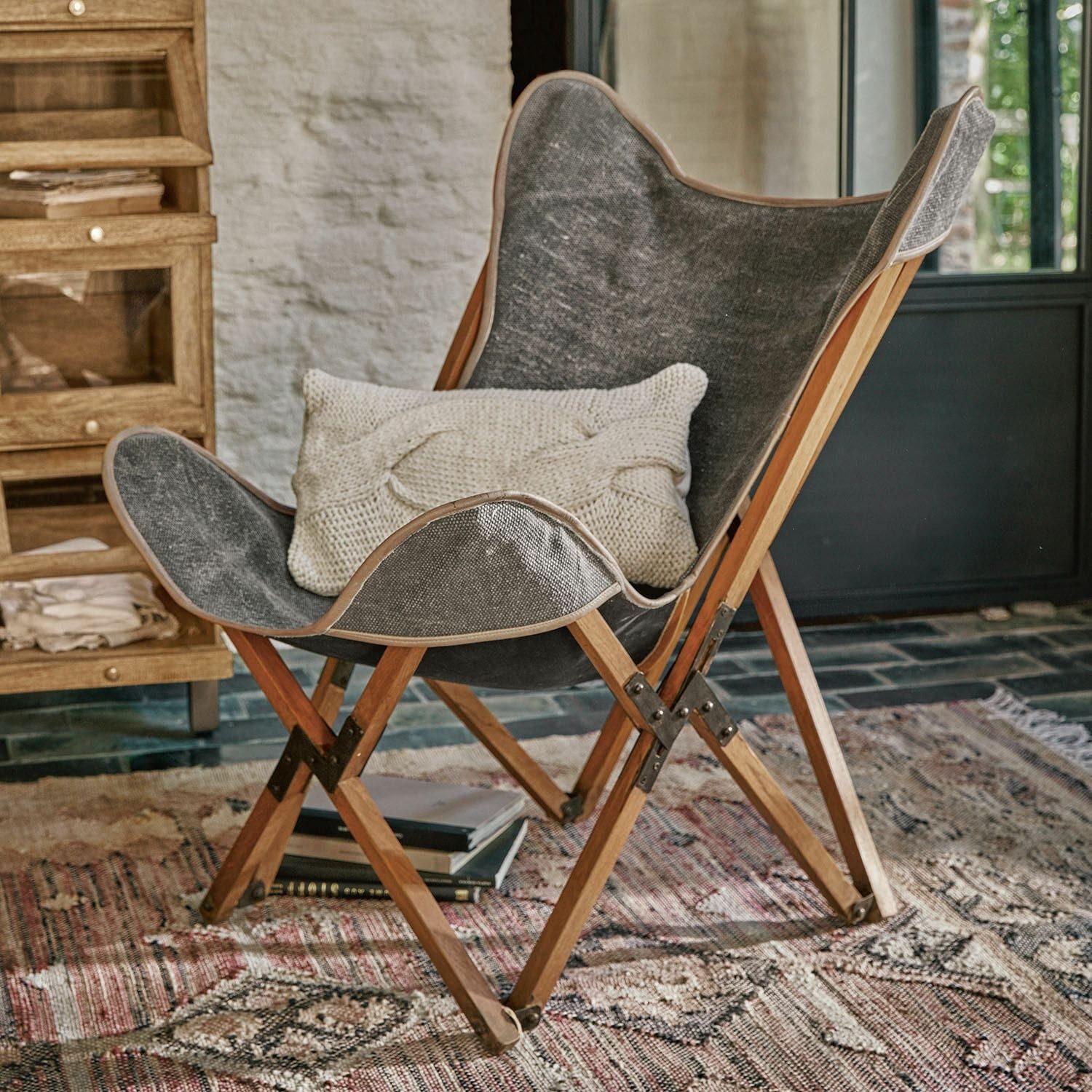 Mirabeau Sessel Klappsessel Locmélar braun/grau