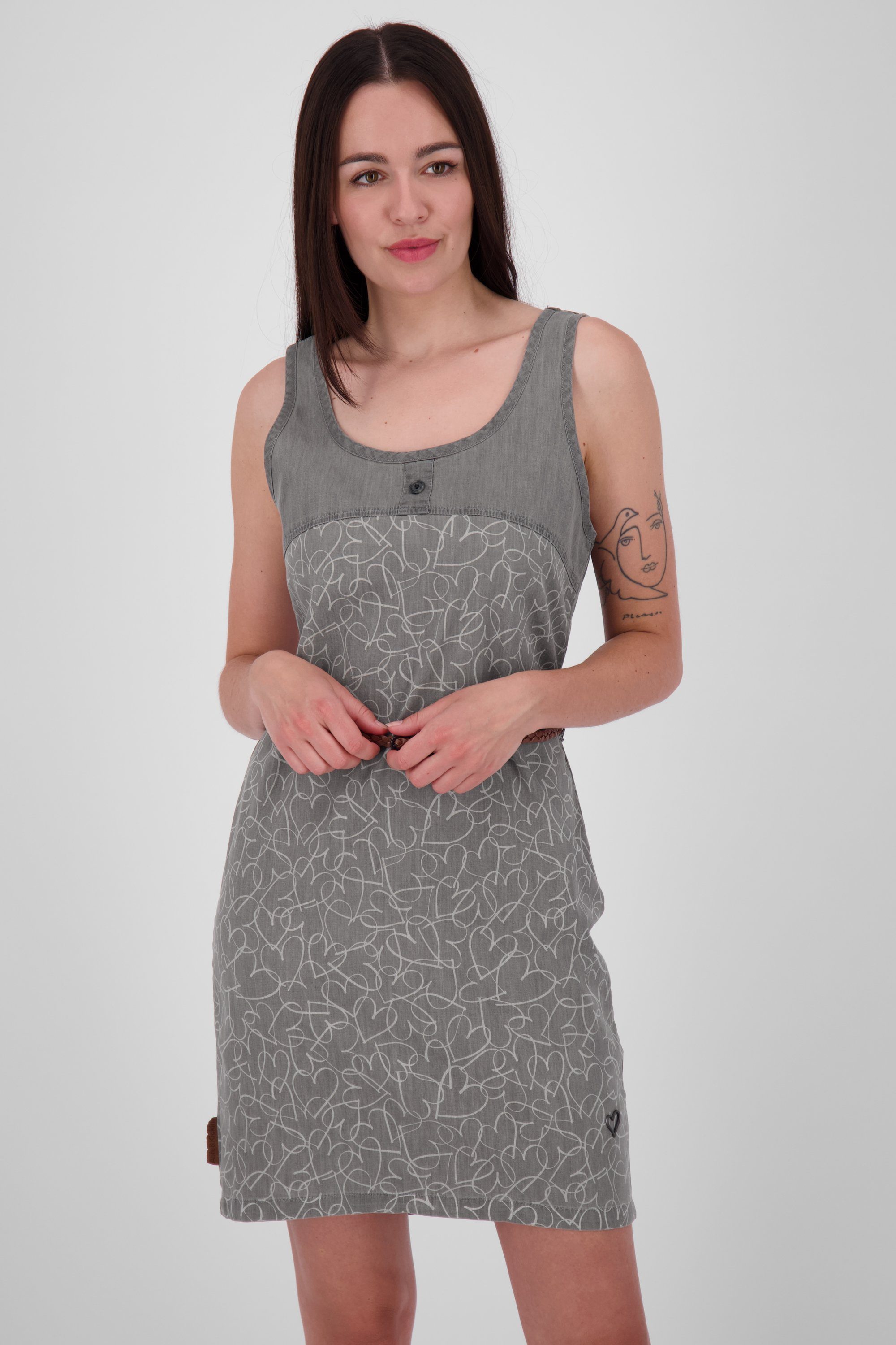 Sommerkleid, Damen DoiaAK Dress & Kickin Alife Kleid steal denim B Blusenkleid